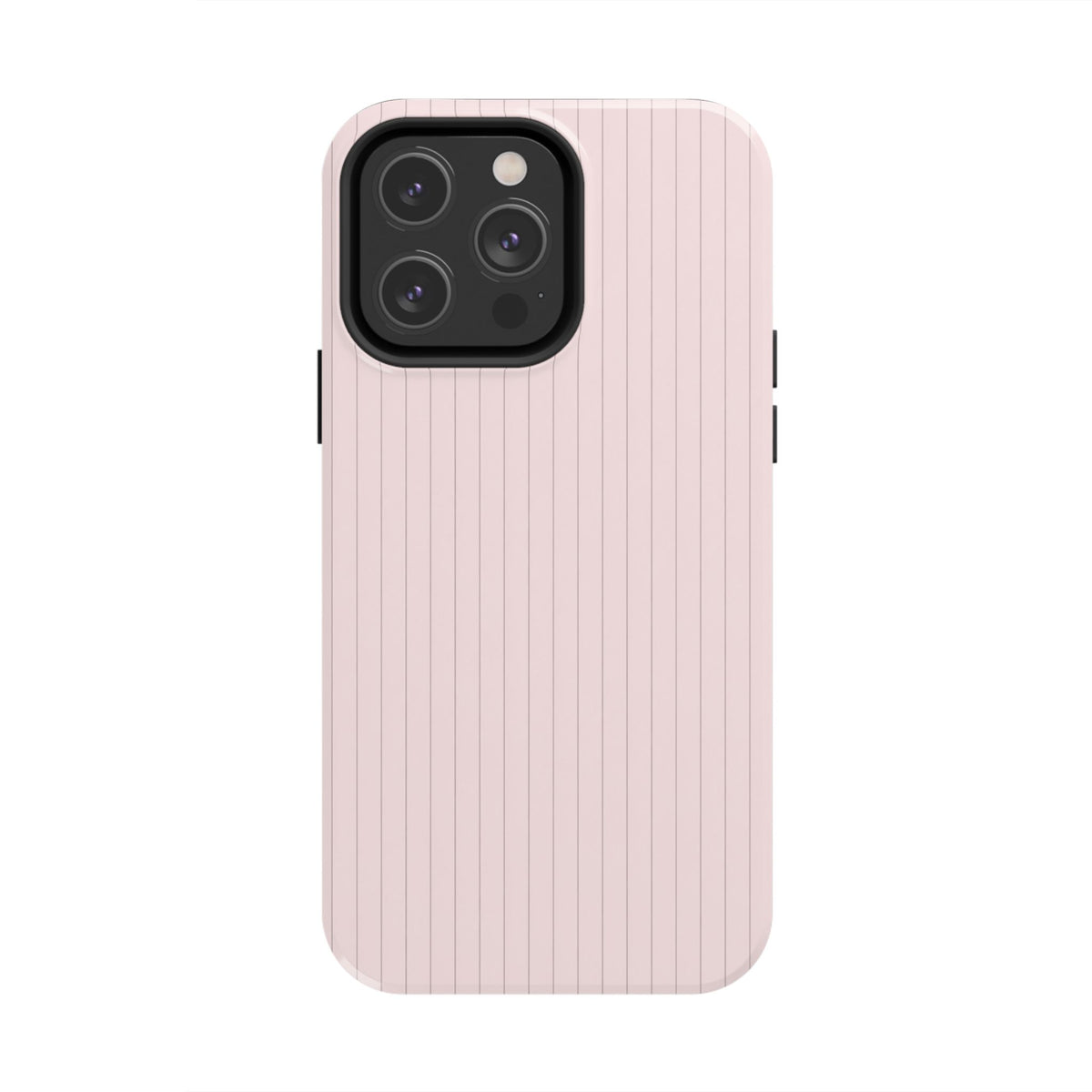 Blush Pinstripe - Protective Phone Case