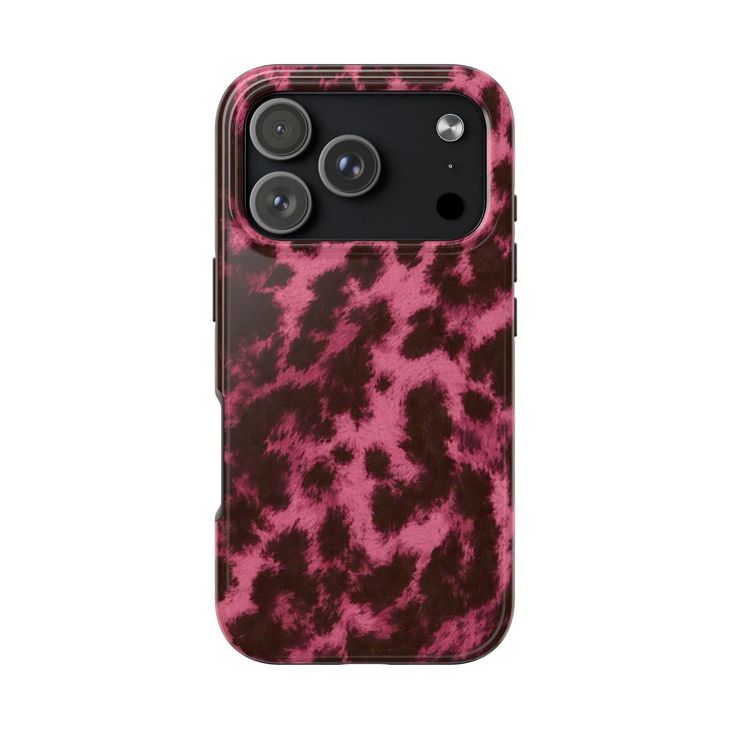 Pink Leopard Print - Protective Phone Case