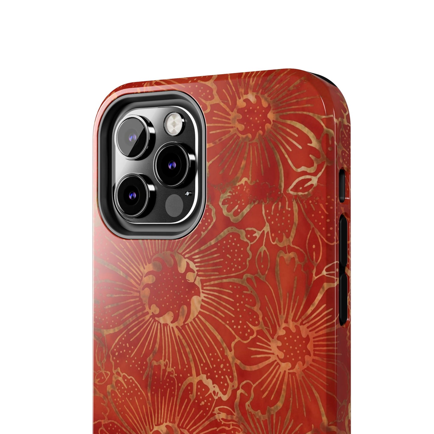 Radiant Red Florals - Protective Phone Case