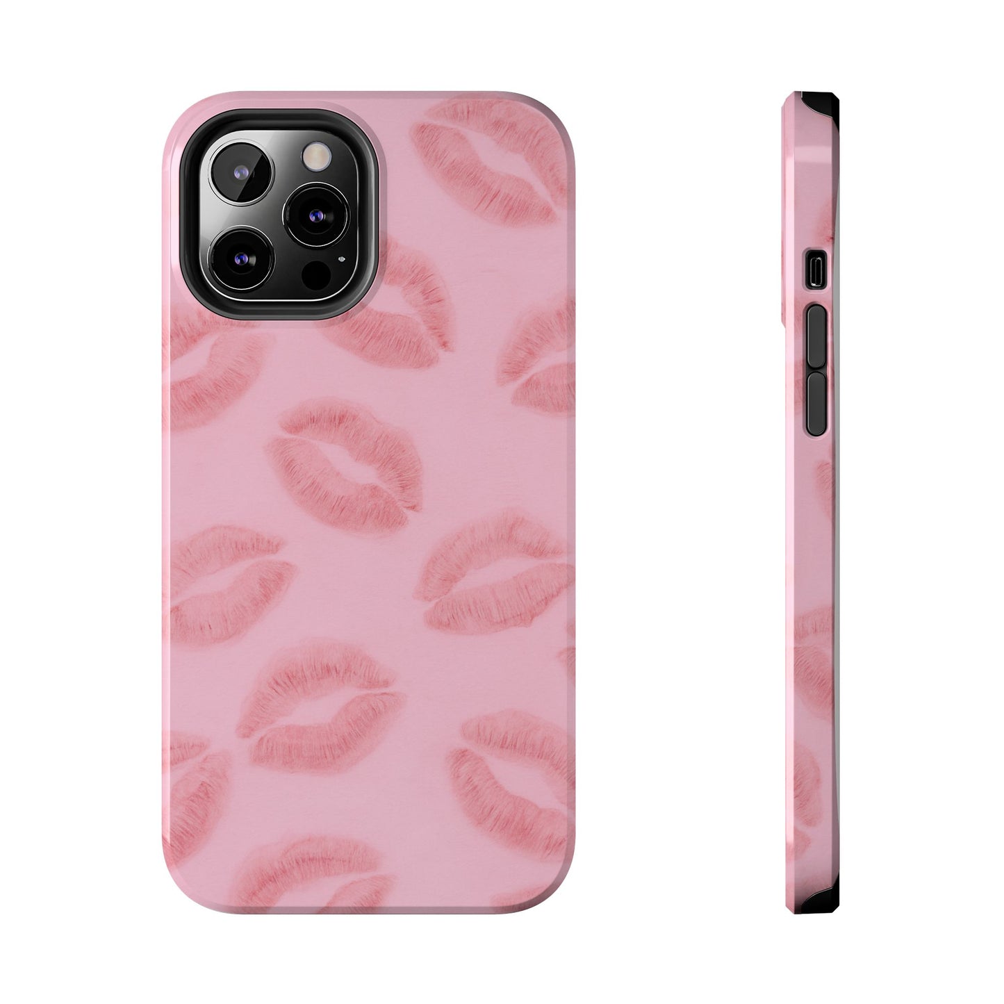 Pink Rosy Kisses - Protective Phone Case