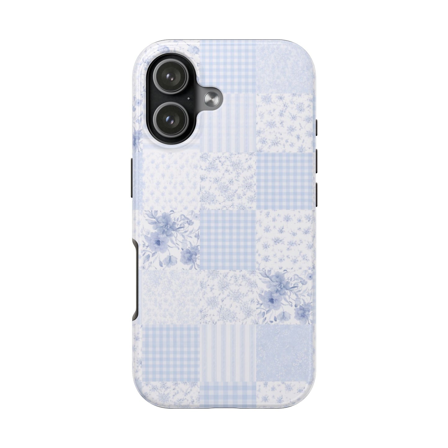 Baby Blue Plaid - Protective Phone Case