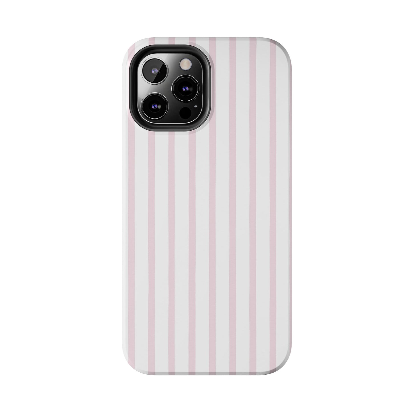 Pink Vertical Stripes - Protective Phone Case