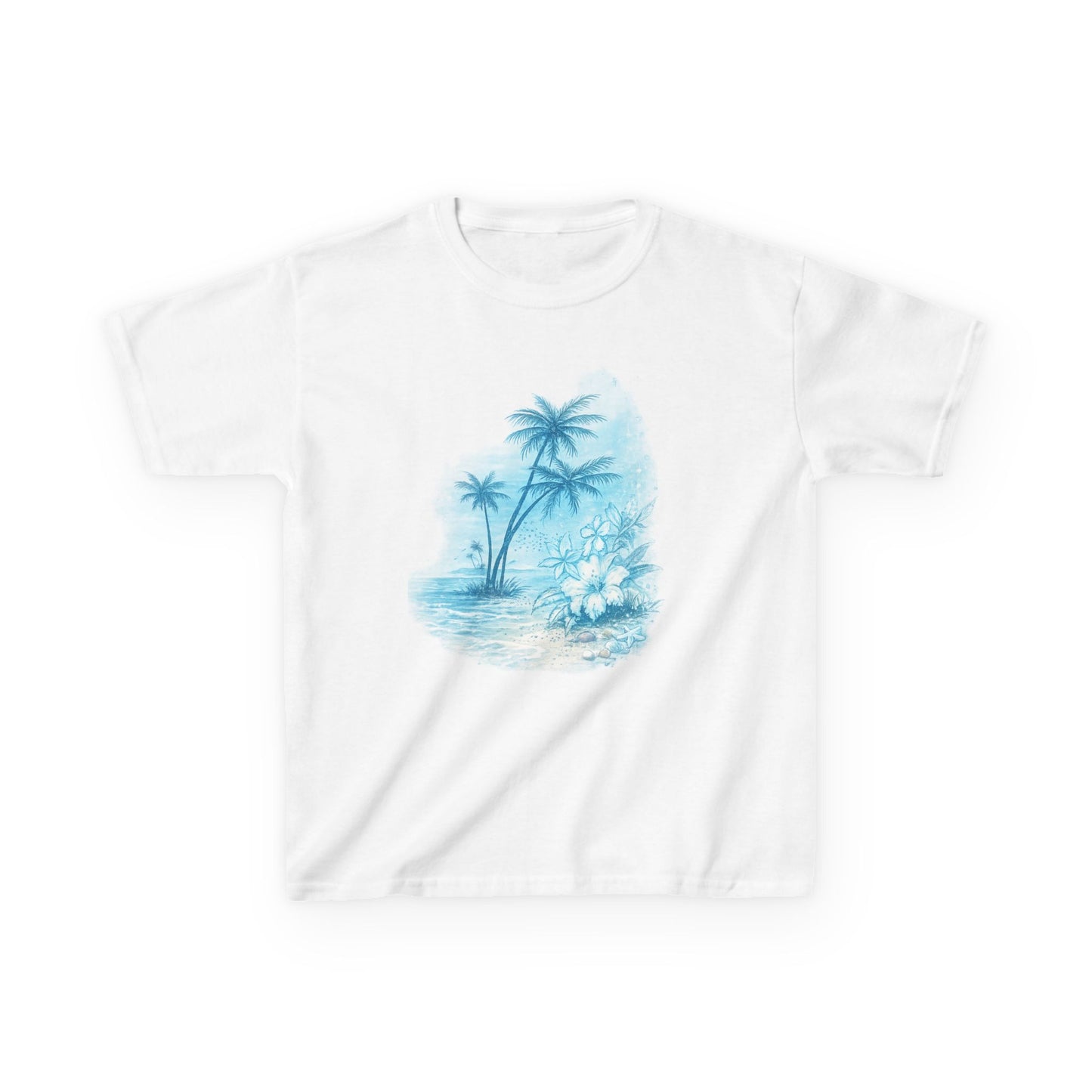 Blue Tropical - Baby Tee