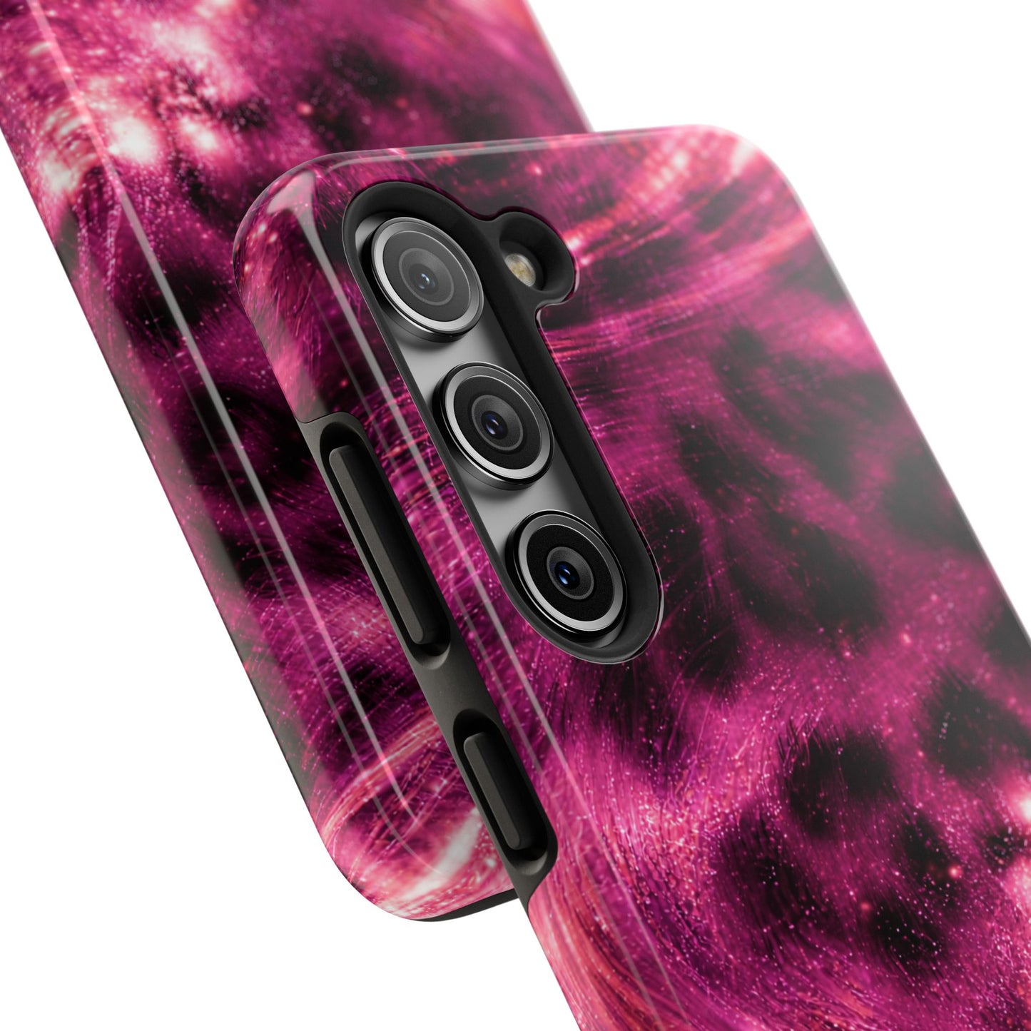 Magenta Y2K Leopard - Protective Phone Case