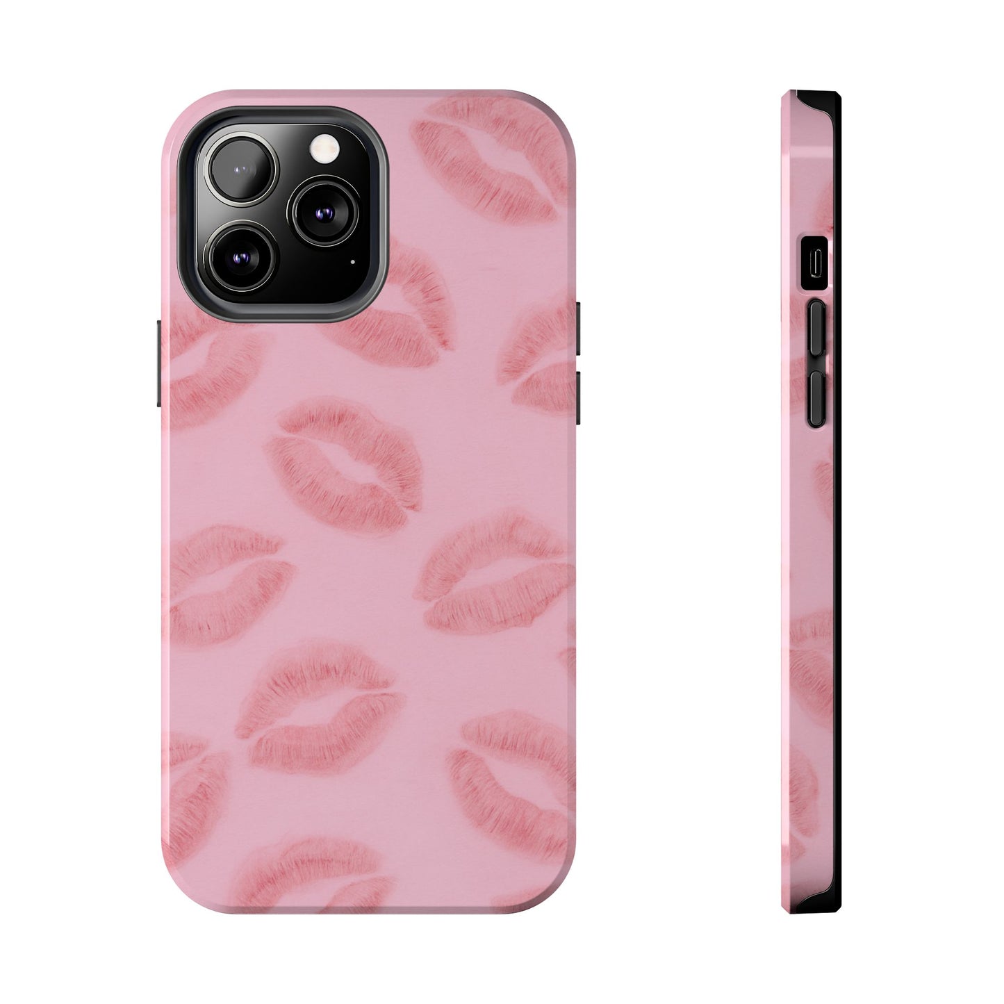 Pink Rosy Kisses - Protective Phone Case