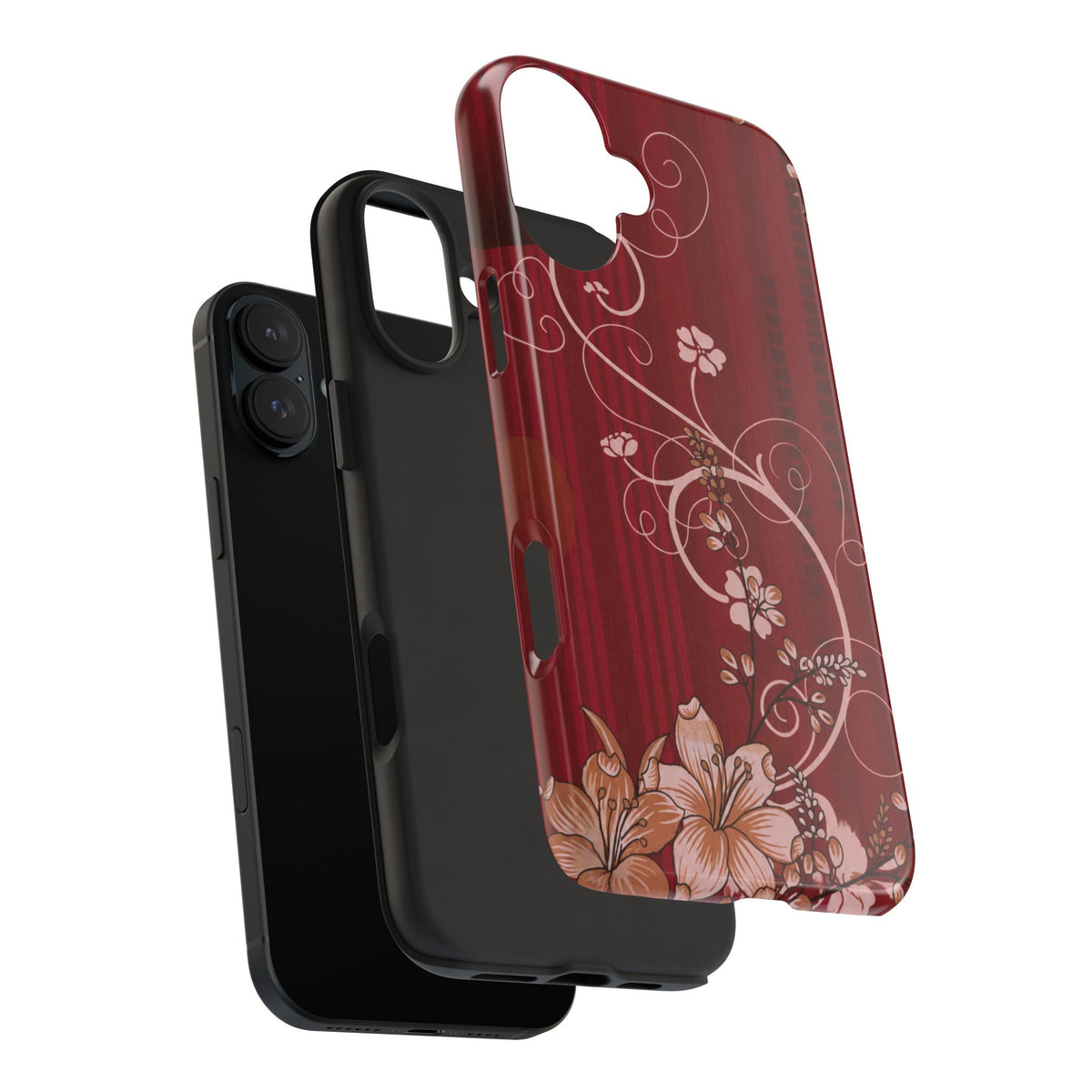 Crimson Bloom - Protective Phone Case