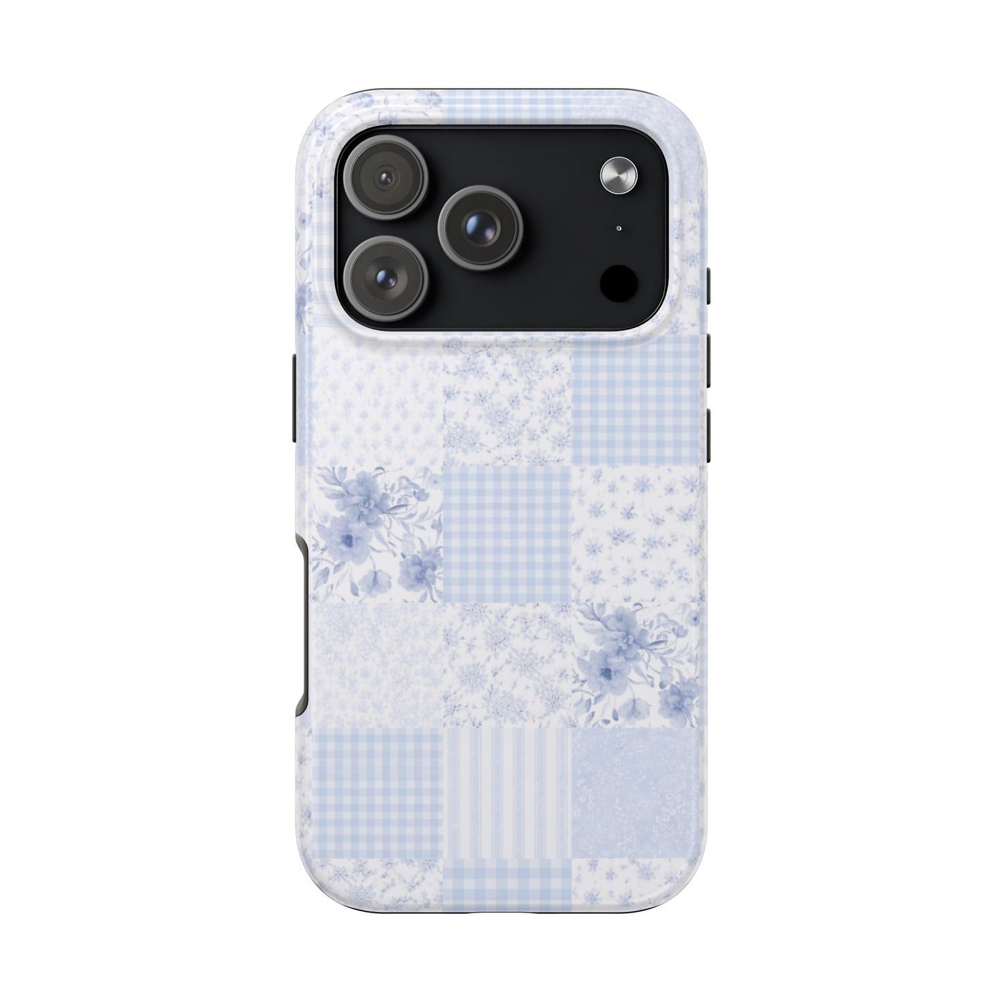 Baby Blue Plaid - Protective Phone Case