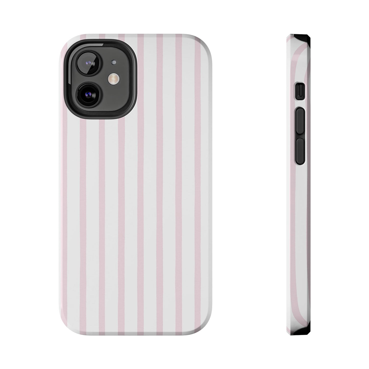 Pink Vertical Stripes - Protective Phone Case