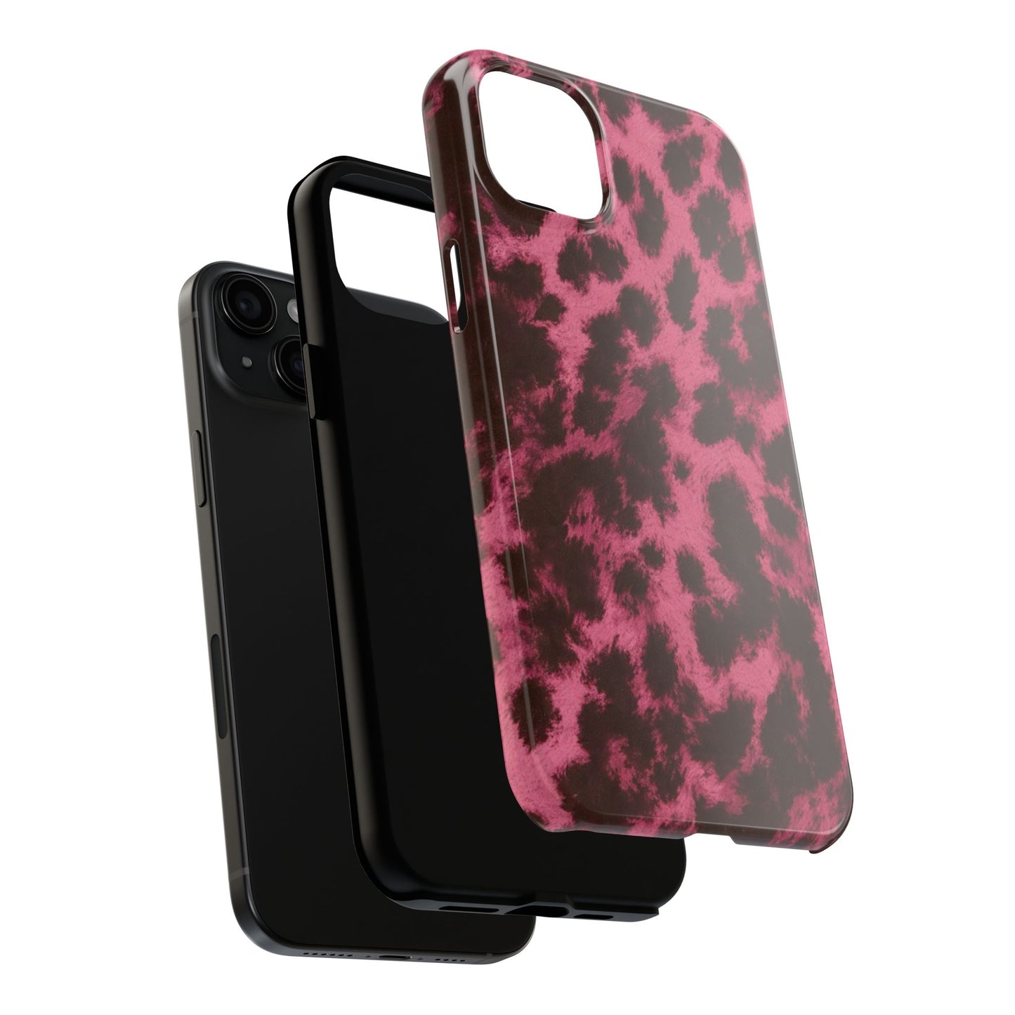 Pink Leopard Print - Protective Phone Case