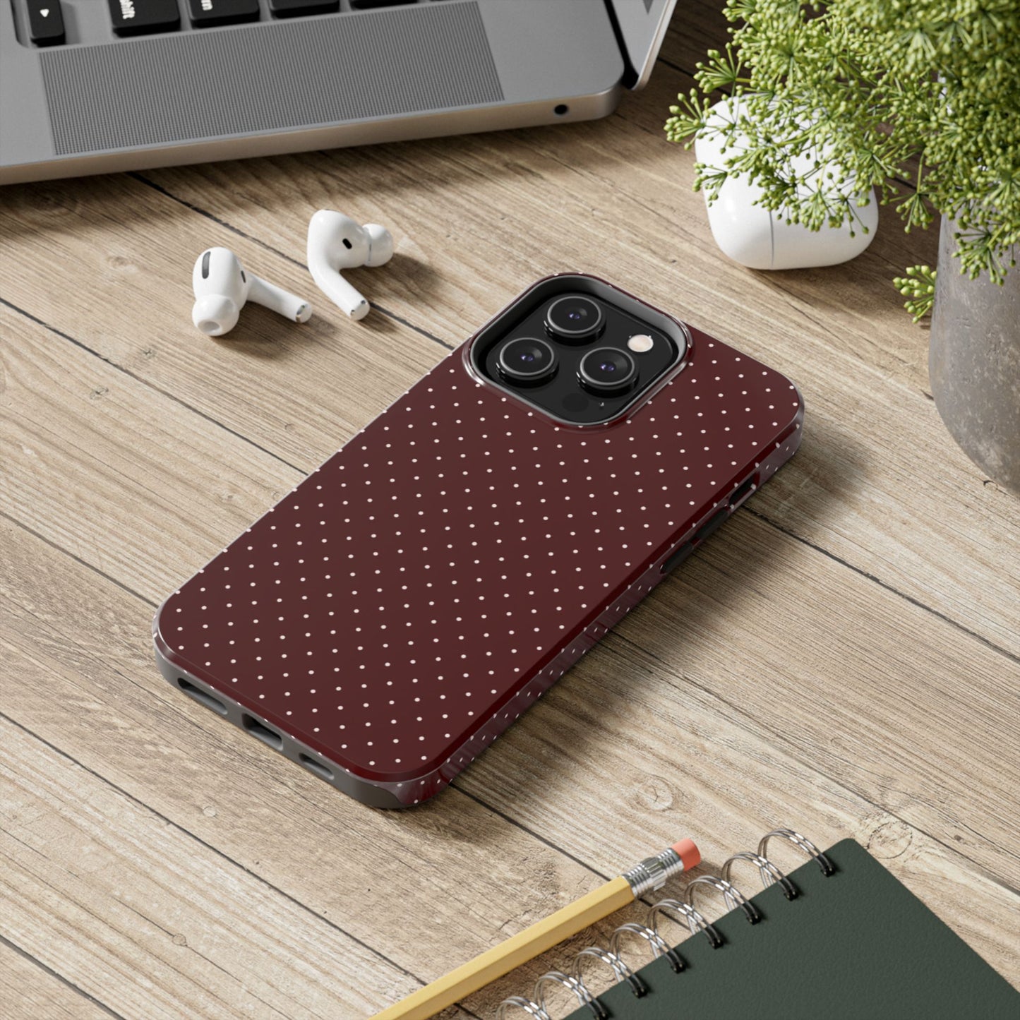 Red Polka Dots - Protective Phone Case
