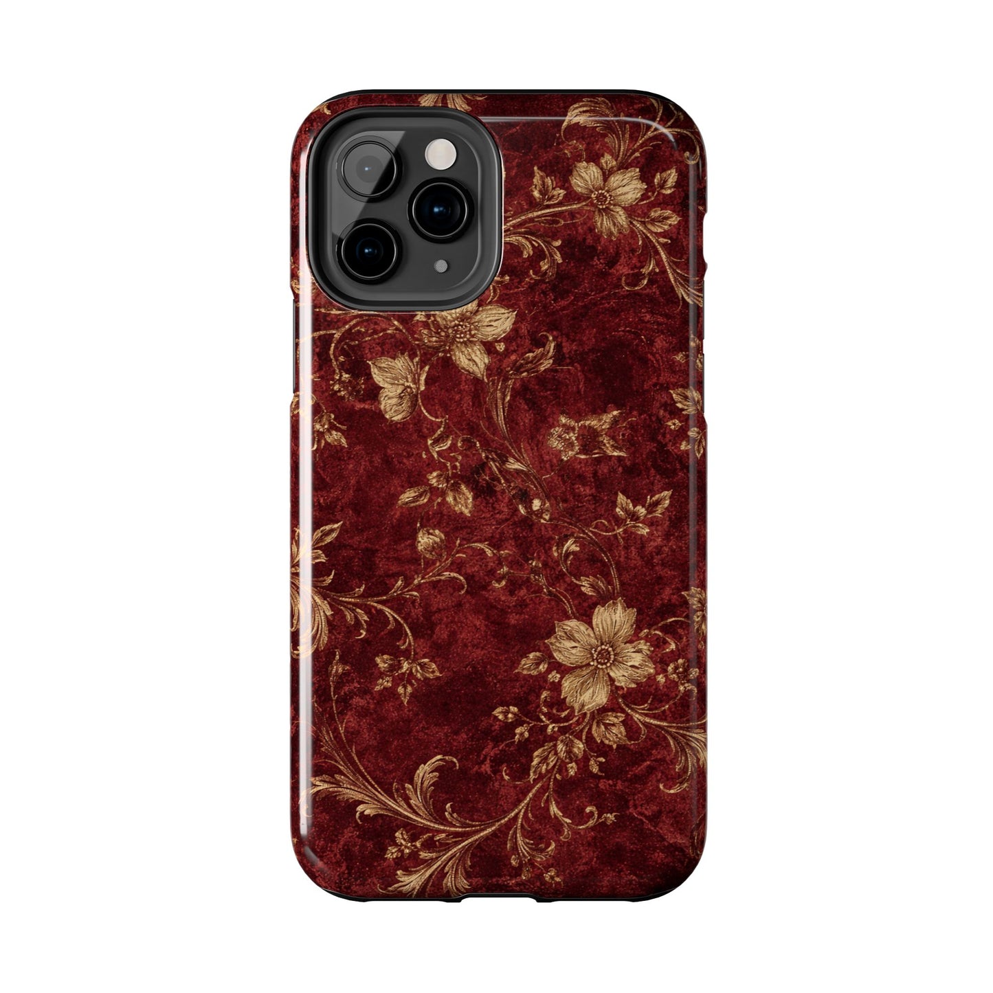 Floral Burgundy - Protective Phone Case