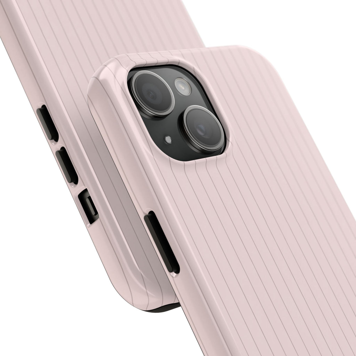Blush Pinstripe - Protective Phone Case