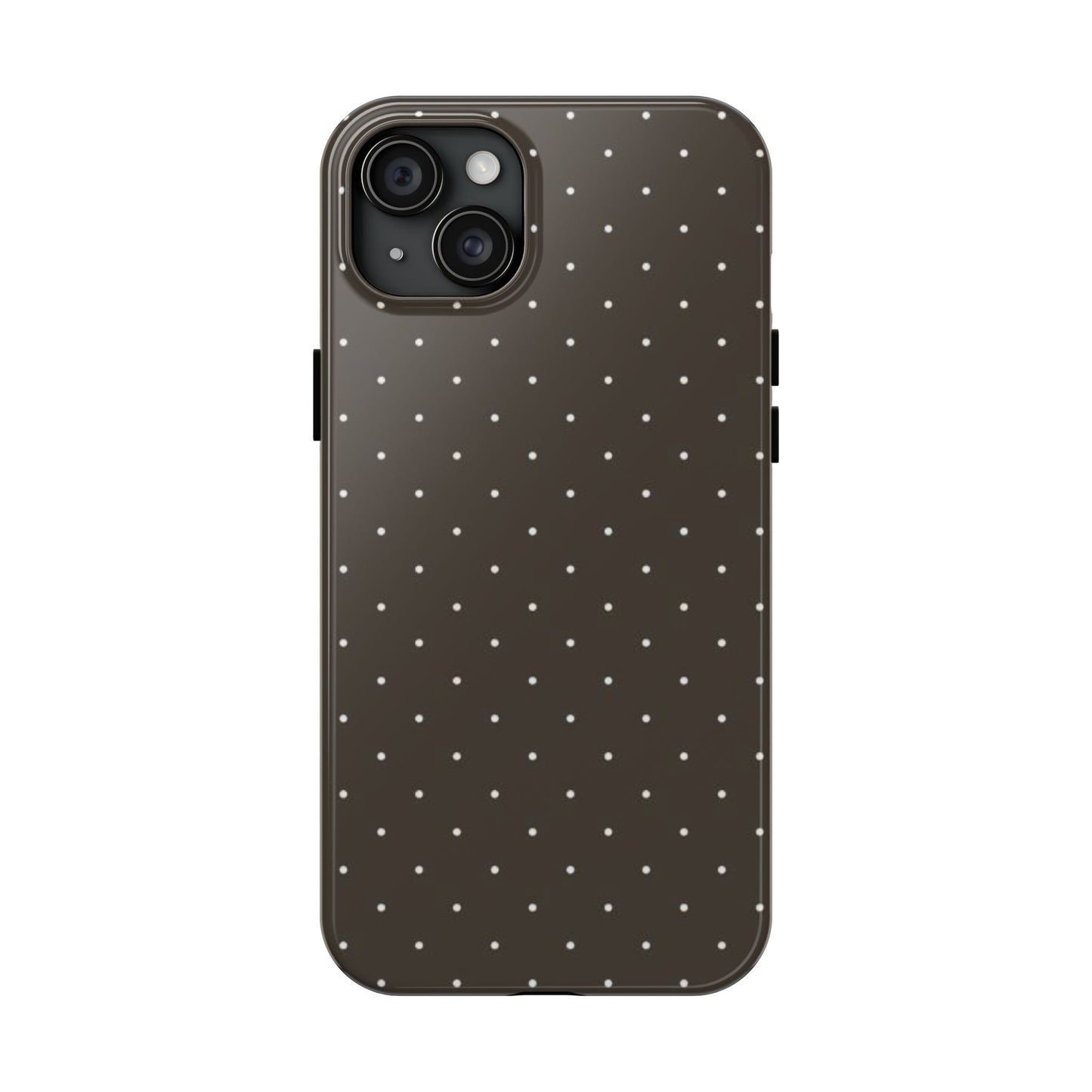Brown Mini Polka Dot - Protective Phone Case