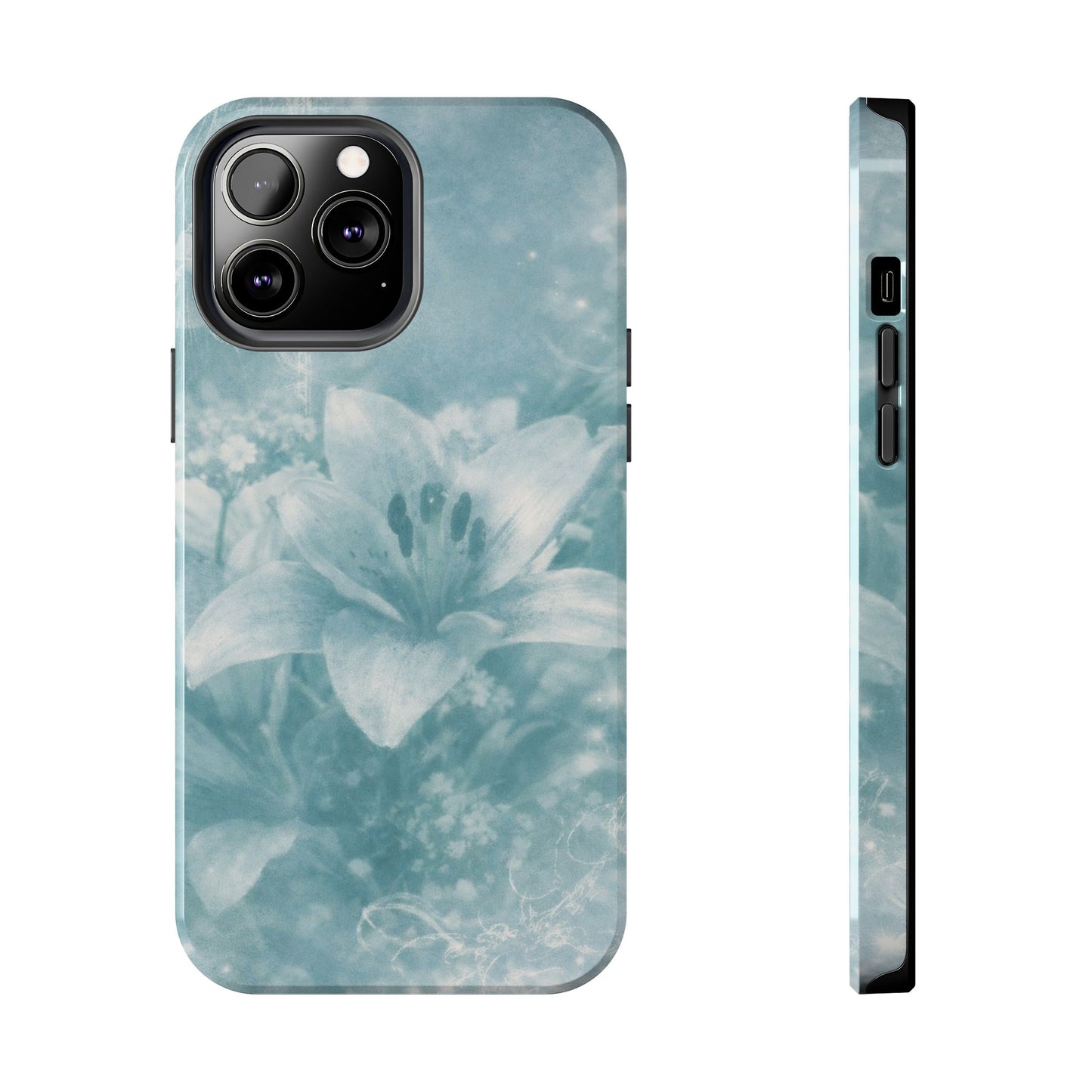 Teal Lily - Protective Phone Case