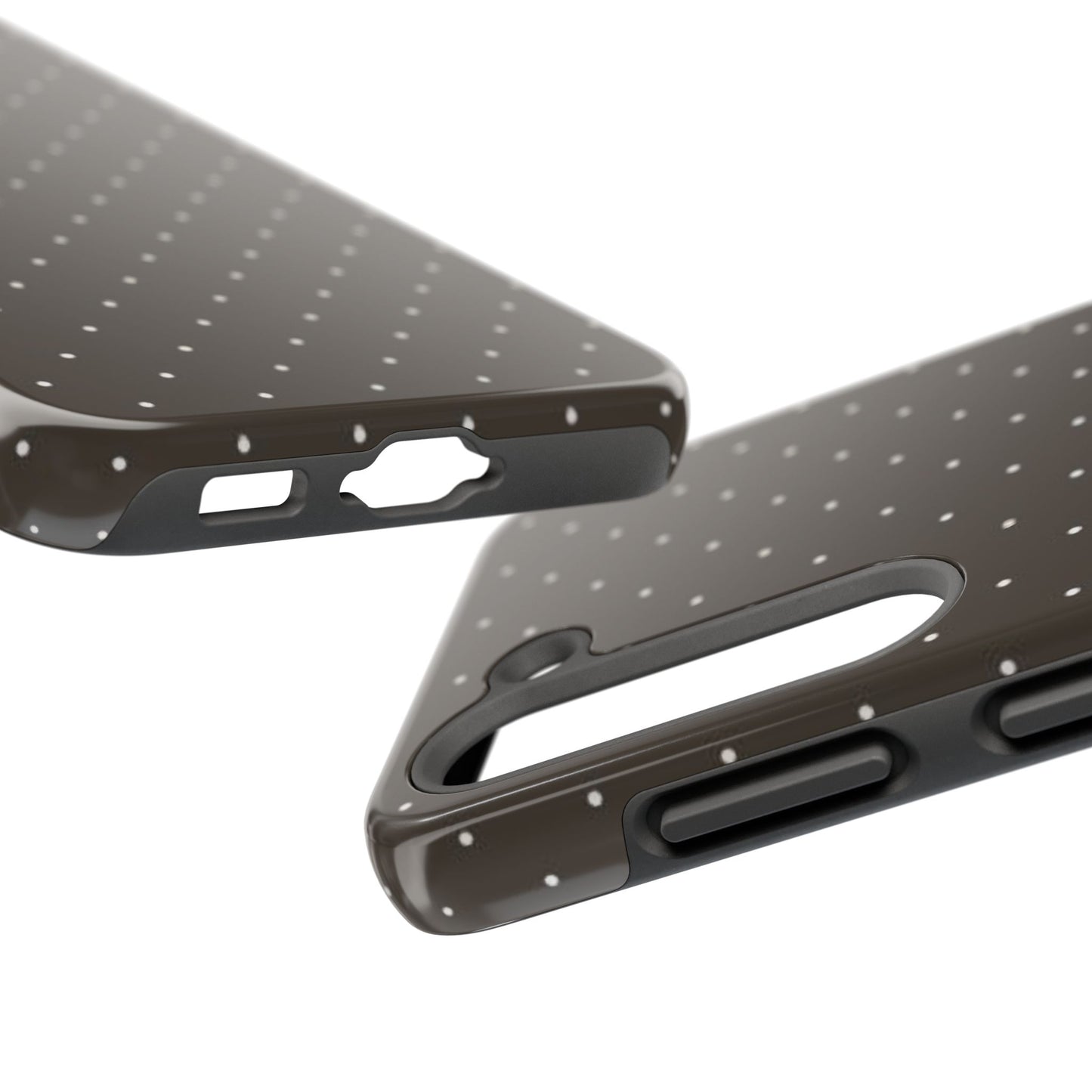 Brown Mini Polka Dot - Protective Phone Case