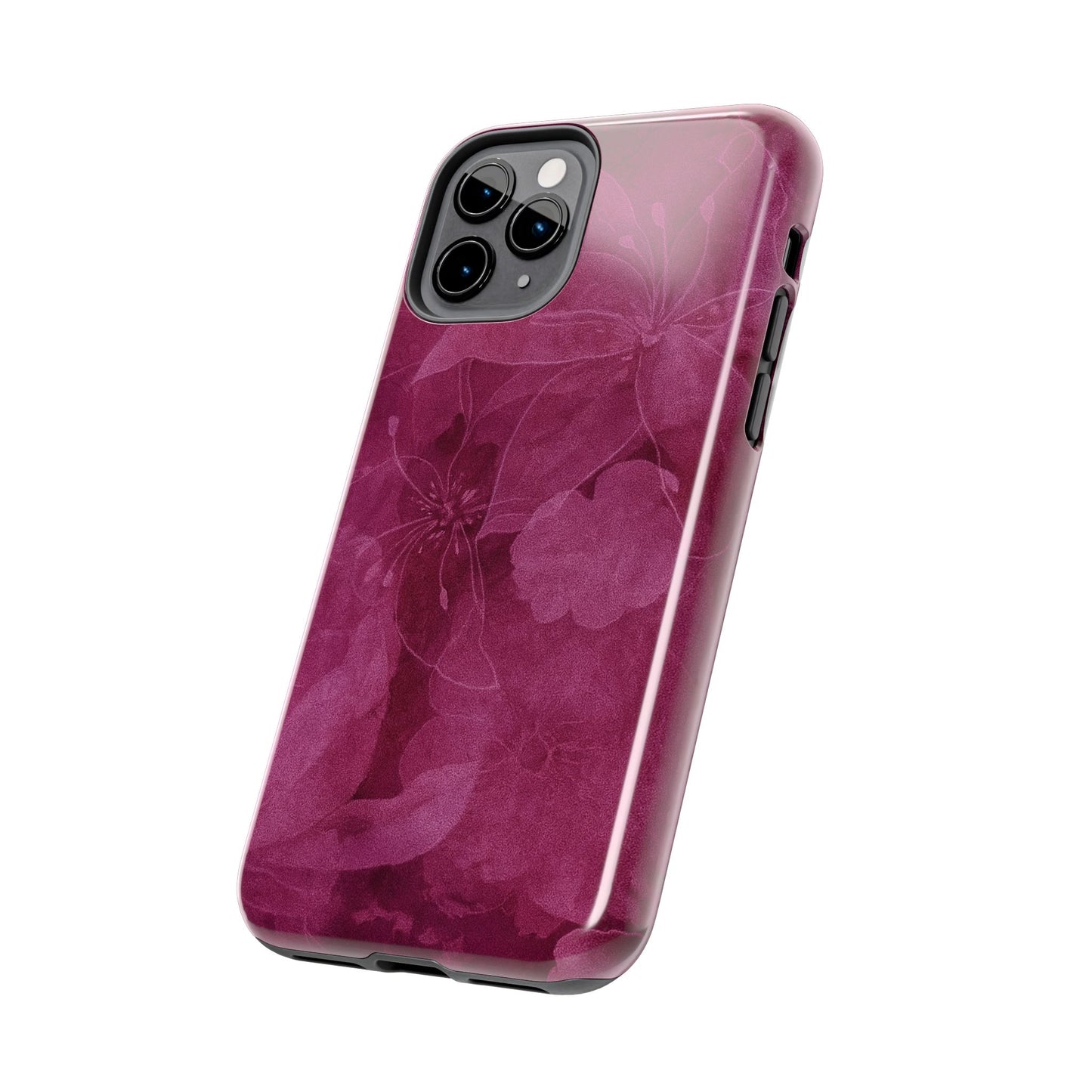 Magenta Petals - Protective Phone Case