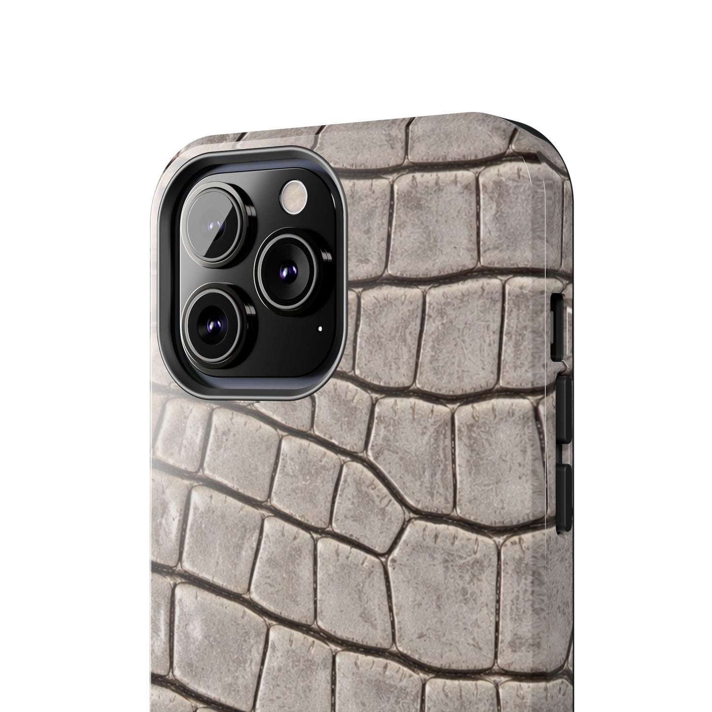 2000s Grey Crocodile - Protective Phone Case