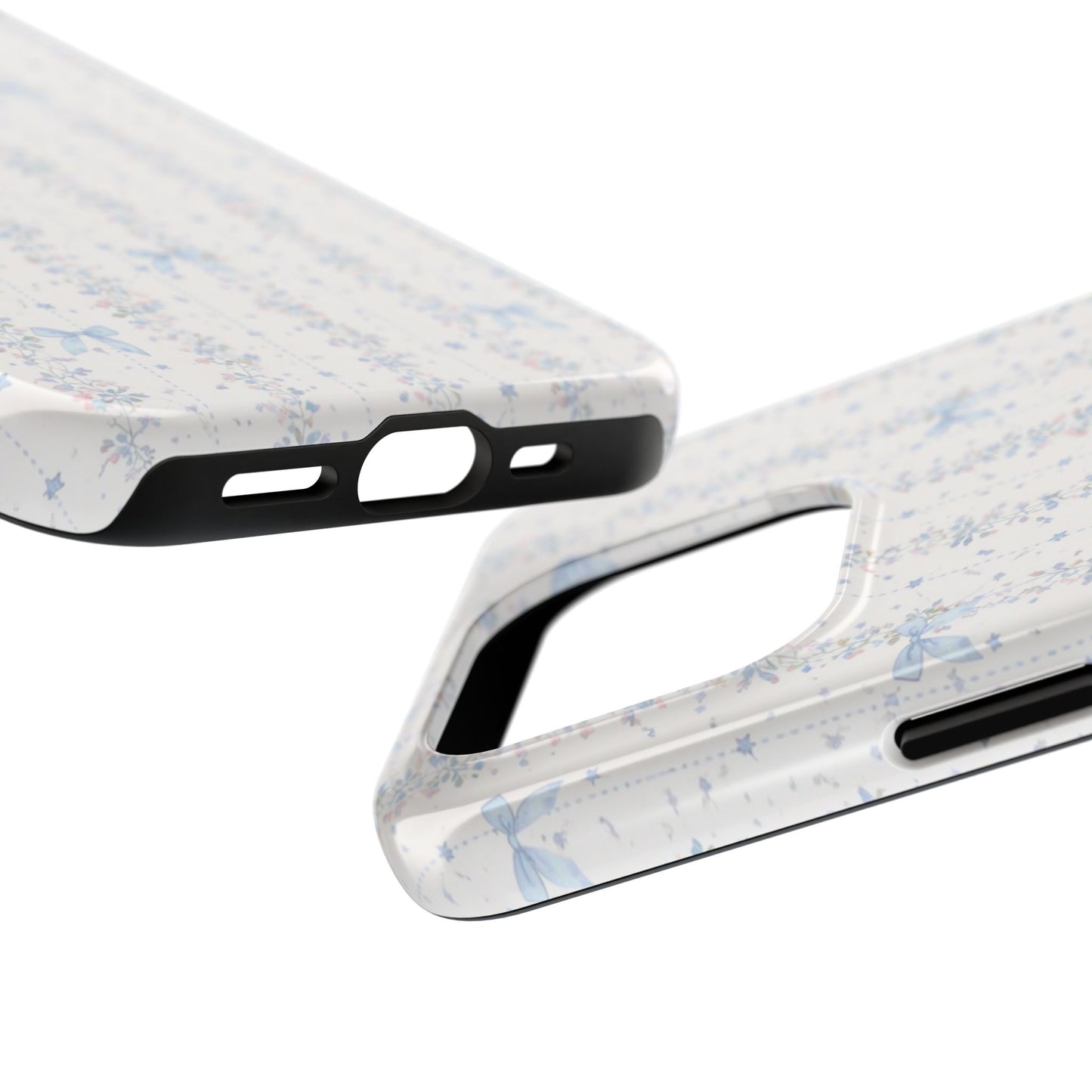 Bows and Stripes - Protective Phone Case