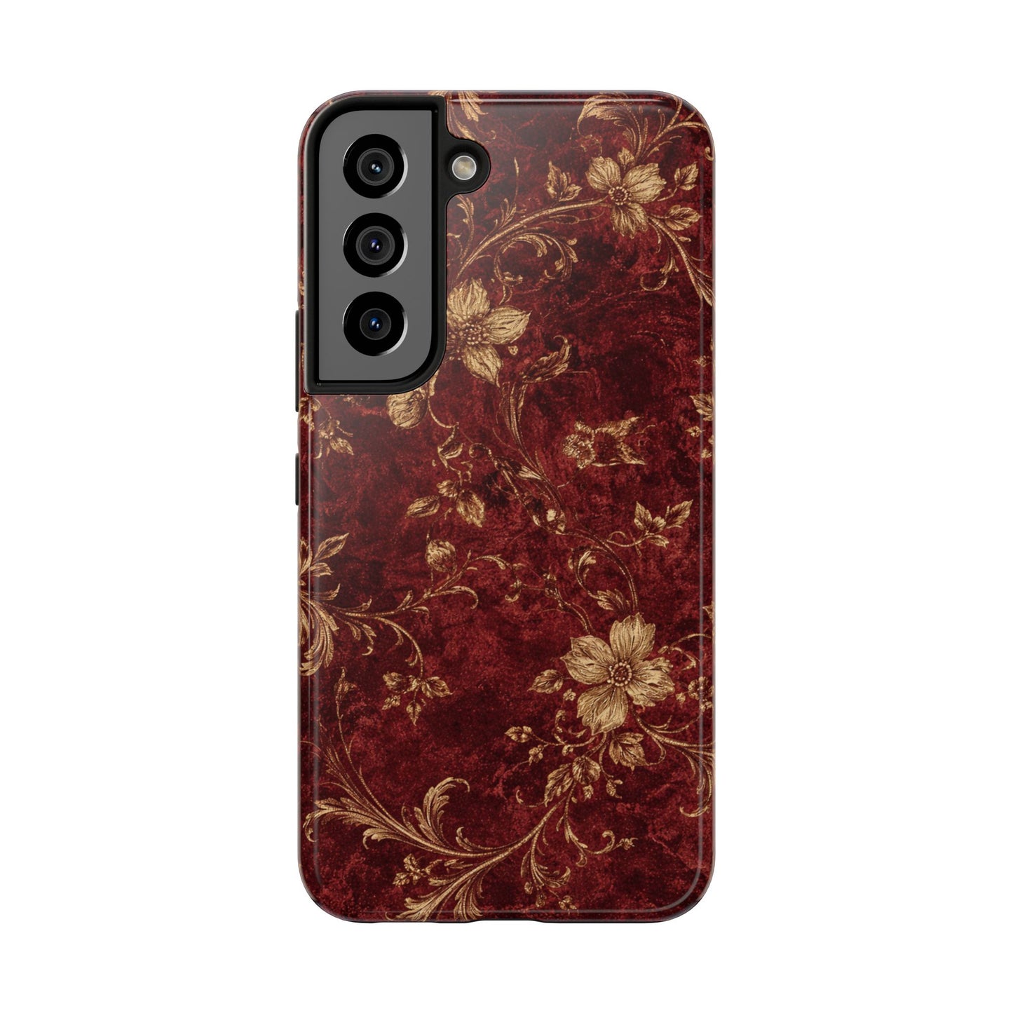 Floral Burgundy - Protective Phone Case