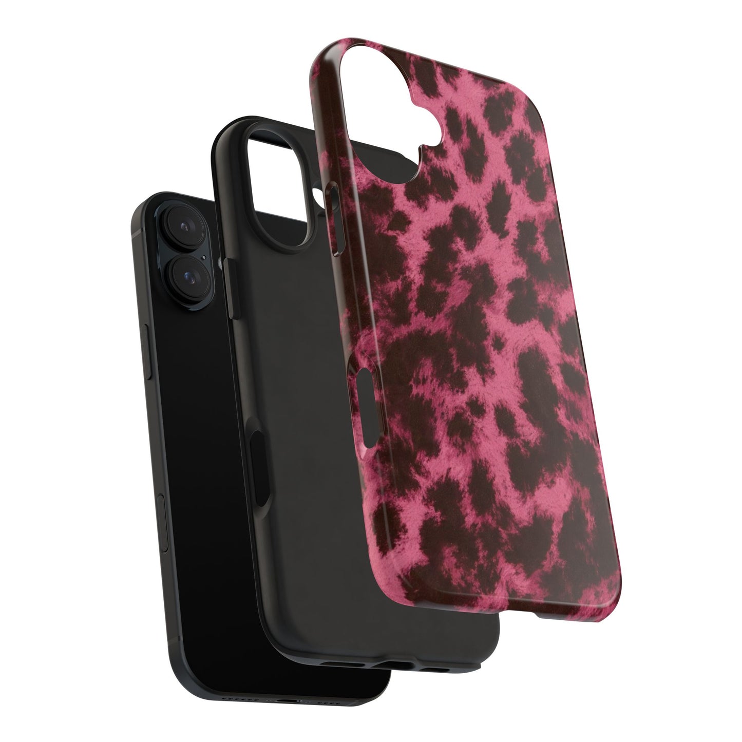 Pink Leopard Print - Protective Phone Case