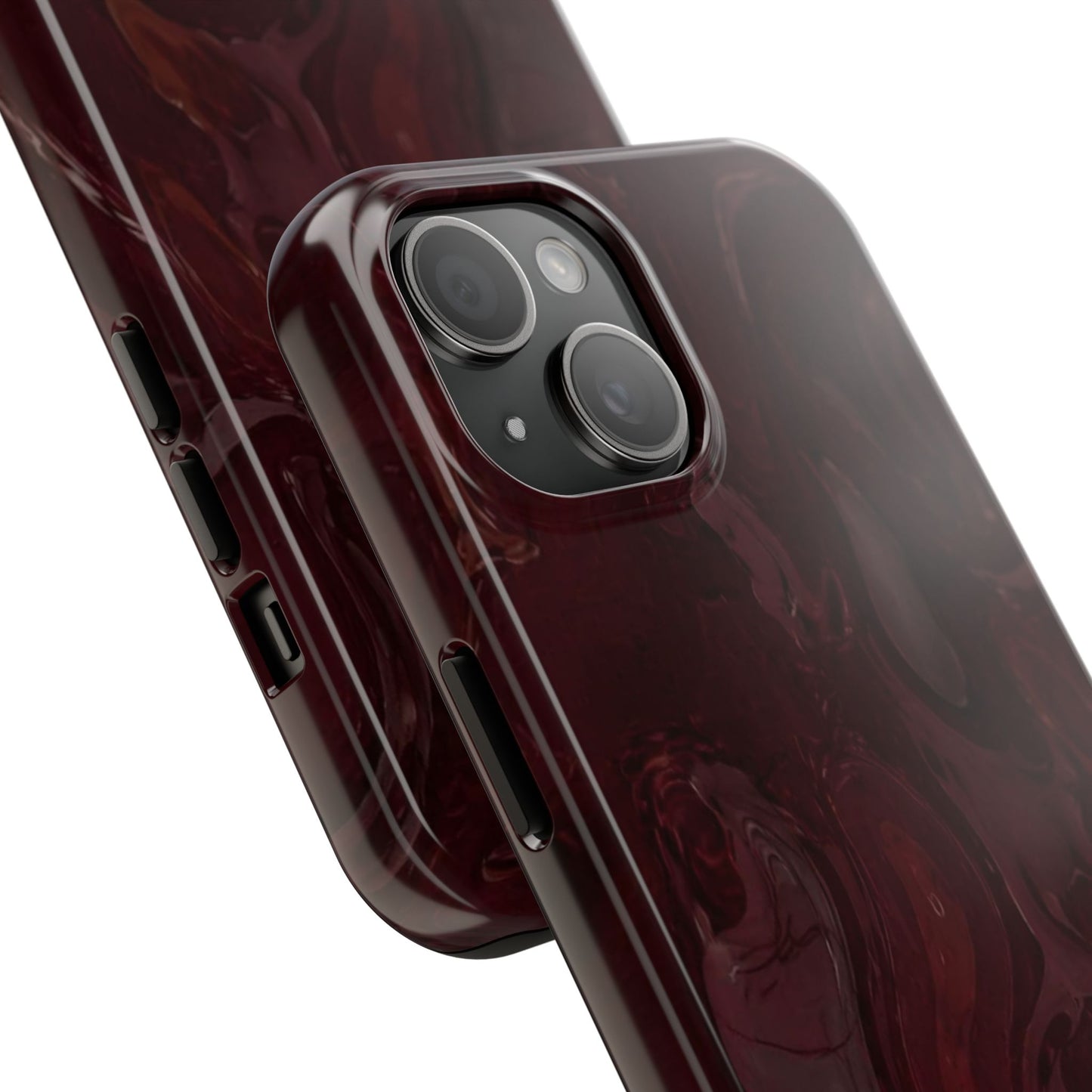 Glossy Maroon - Protective Phone Case