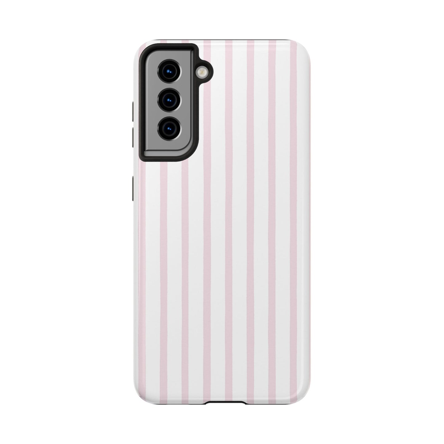 Pink Vertical Stripes - Protective Phone Case