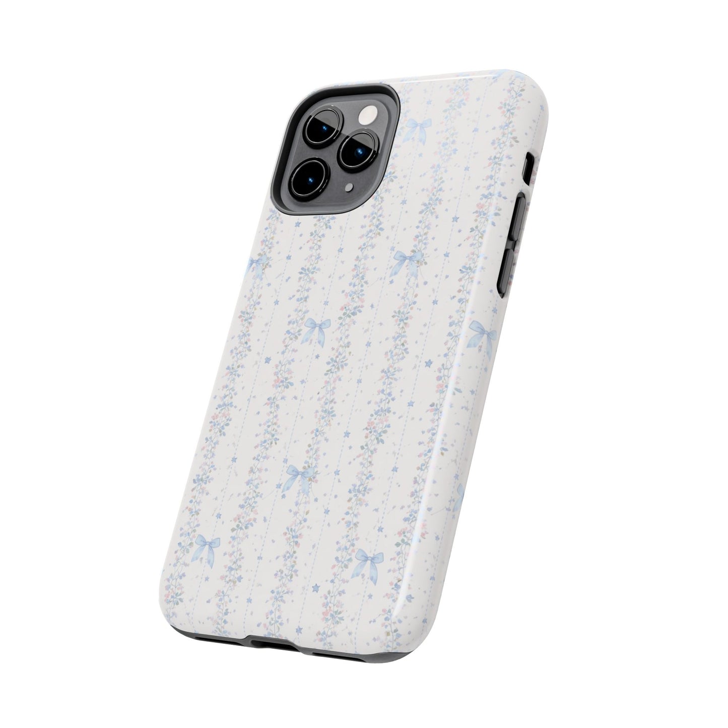 Bows and Stripes - Protective Phone Case