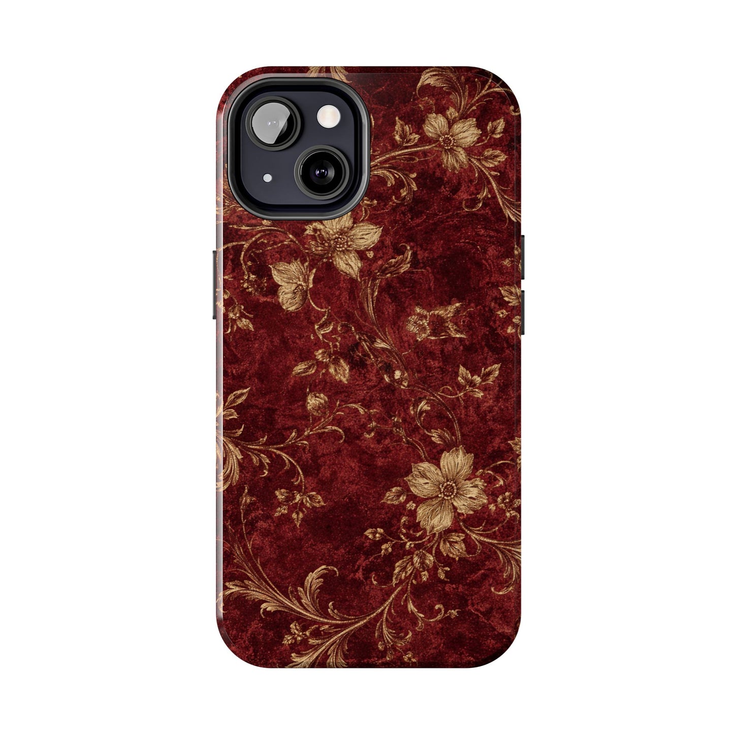 Floral Burgundy - Protective Phone Case