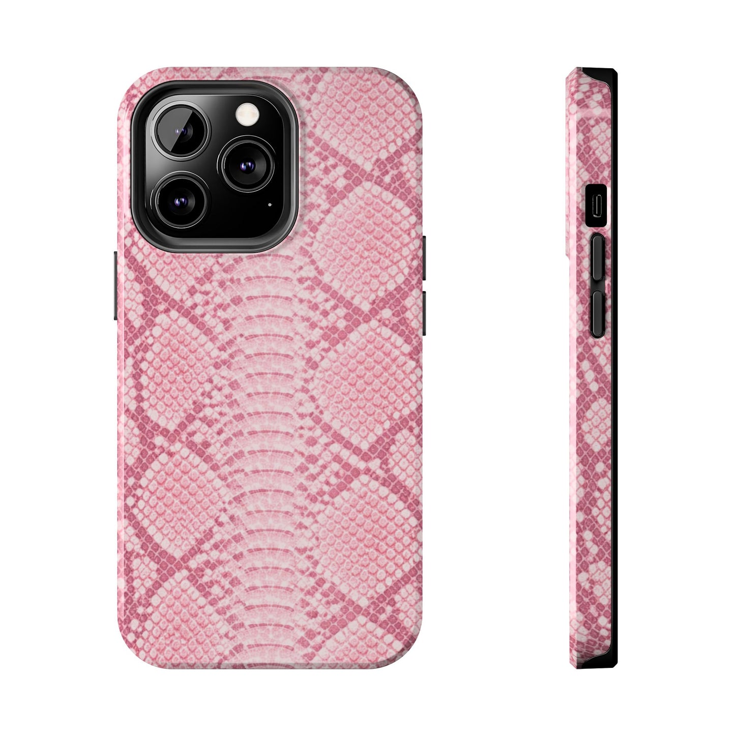 Pink Snake Skin - Protective Phone Case