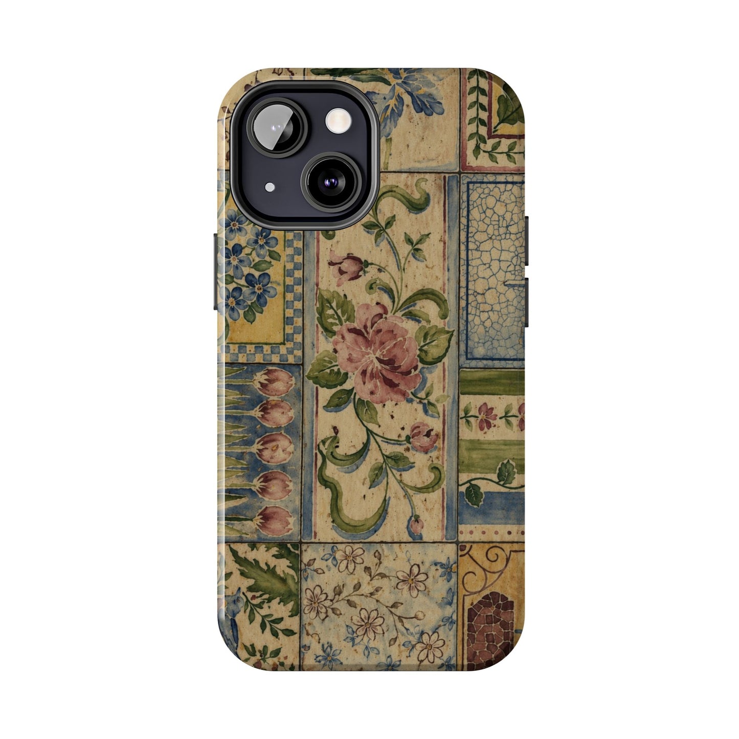 Vintage Floral Patchwork - Protective Phone Case