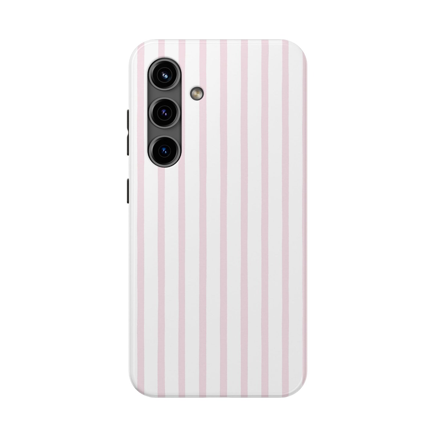 Pink Vertical Stripes - Protective Phone Case