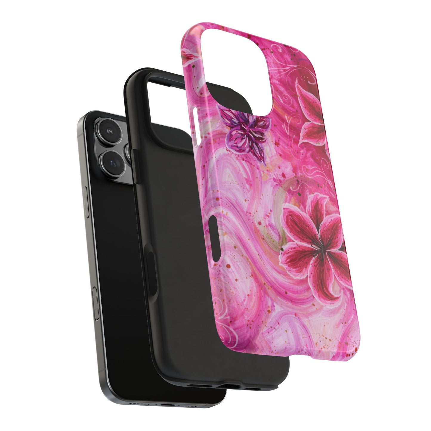 Watercolor Hibiscus - Protective Phone Case