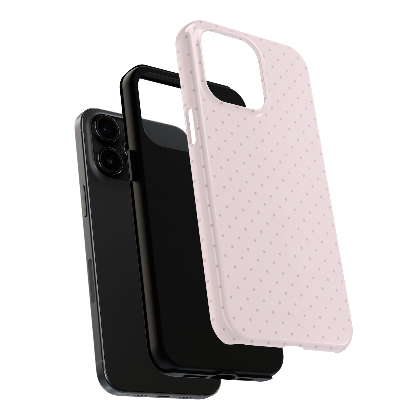 Blush Pink Polka Dot - Protective Phone Case