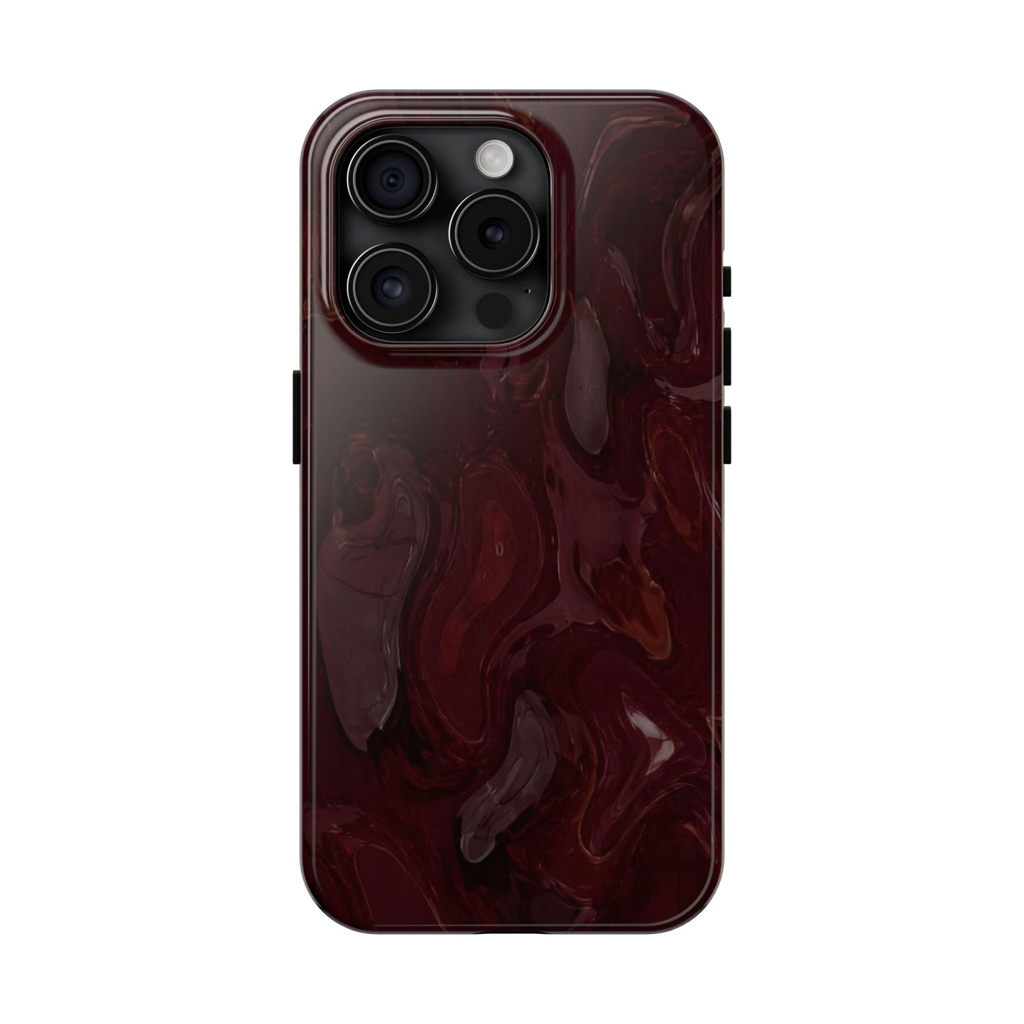 Glossy Maroon - Protective Phone Case