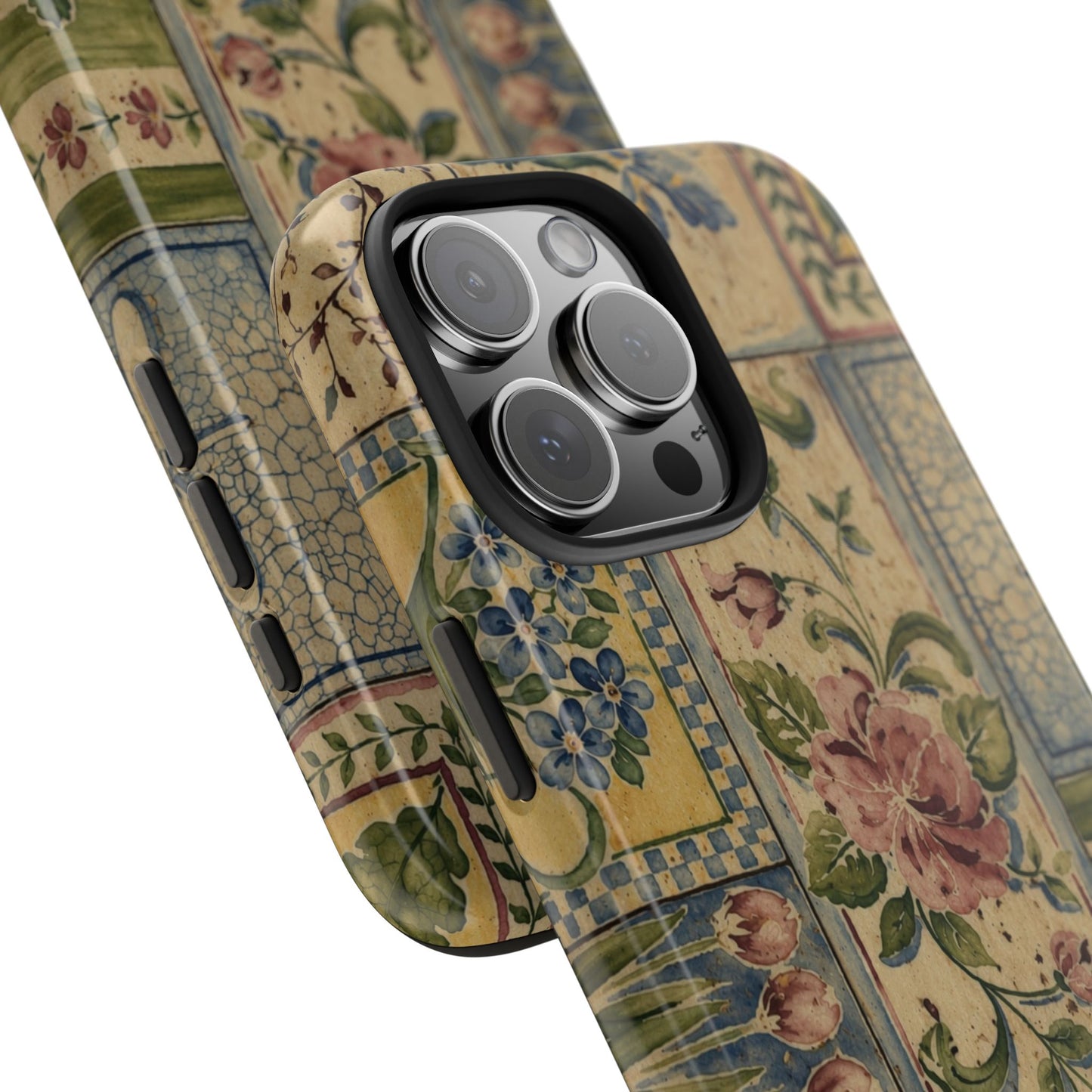 Vintage Floral Patchwork - Protective Phone Case