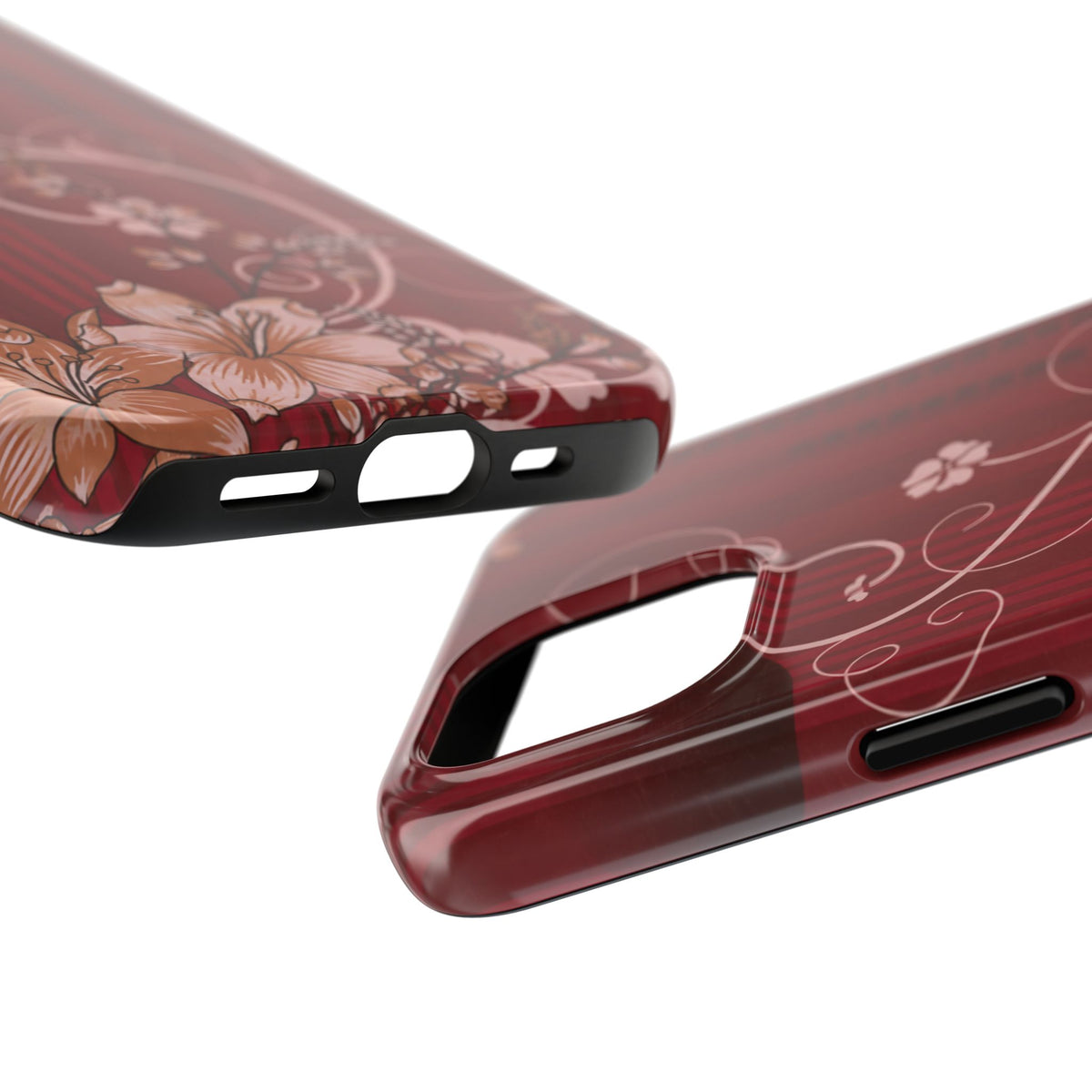 Crimson Bloom - Protective Phone Case