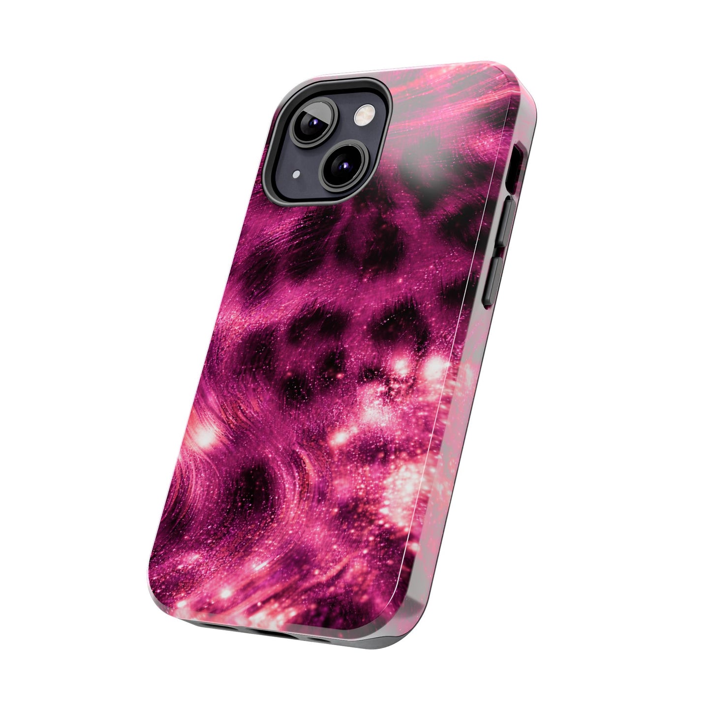 Magenta Y2K Leopard - Protective Phone Case