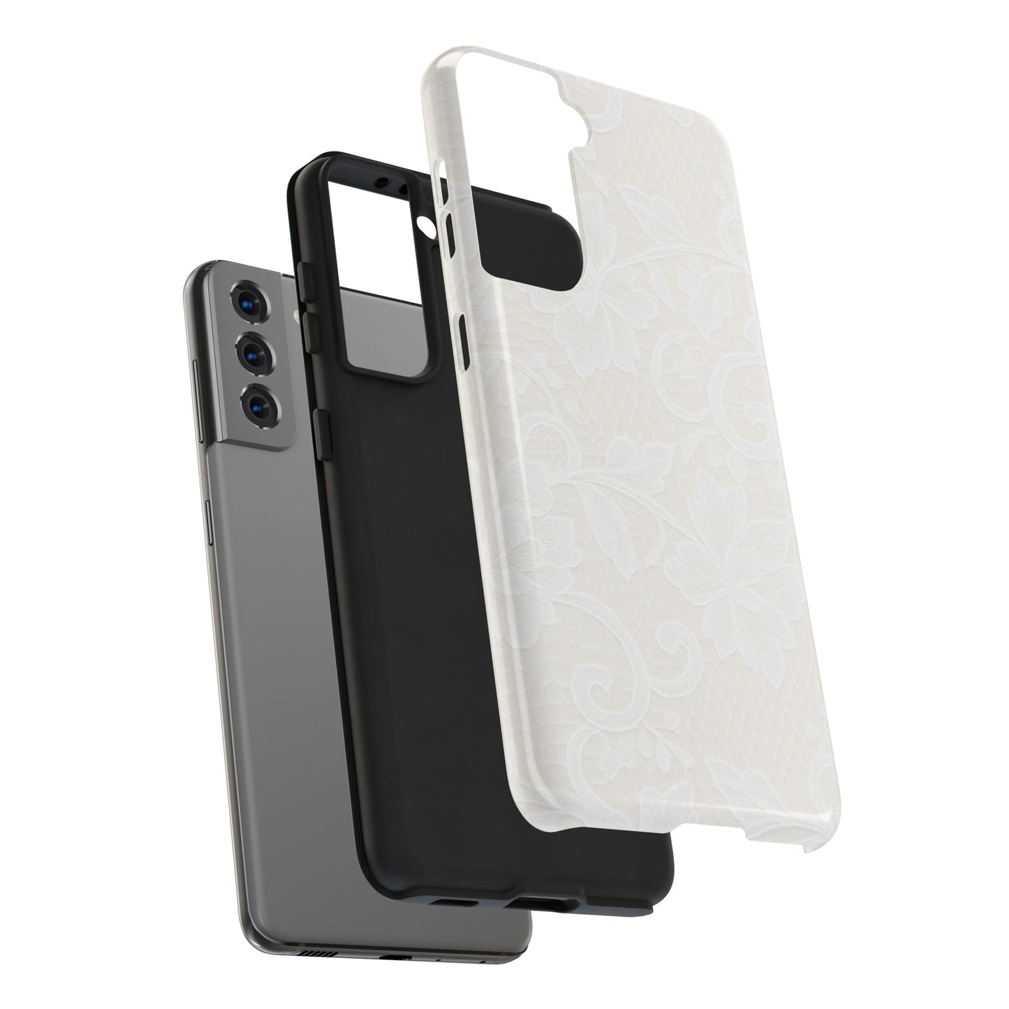 White Lace - Protective Phone Case