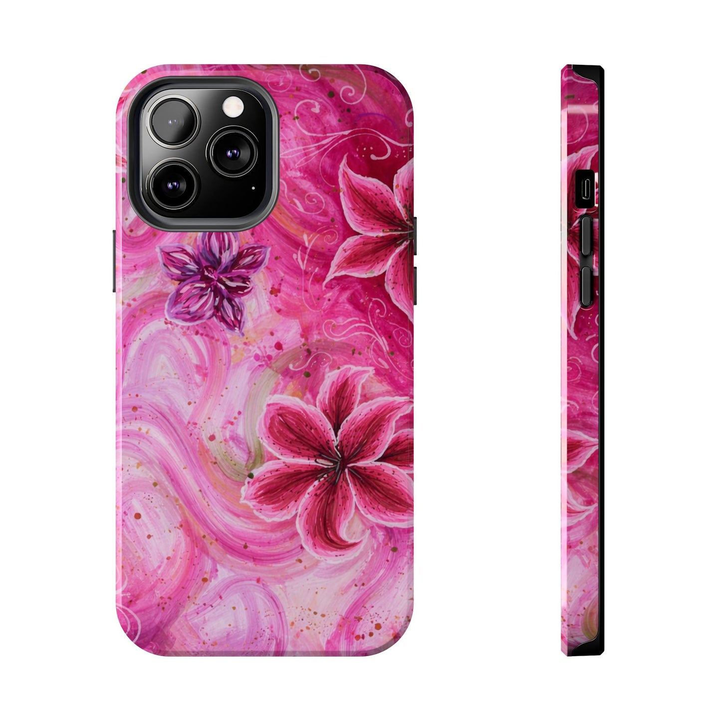 Watercolor Hibiscus - Protective Phone Case