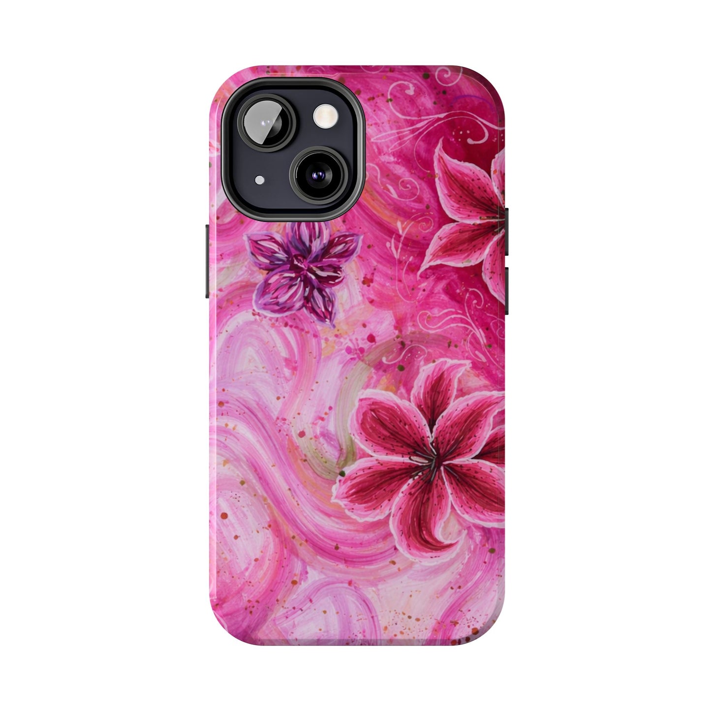 Watercolor Hibiscus - Protective Phone Case