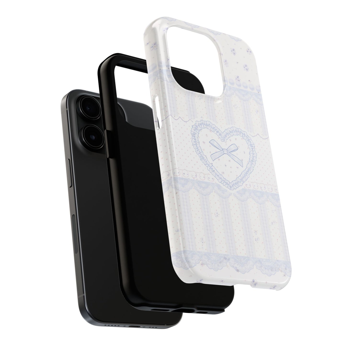 Coquette Blue Lace - Protective Phone Case