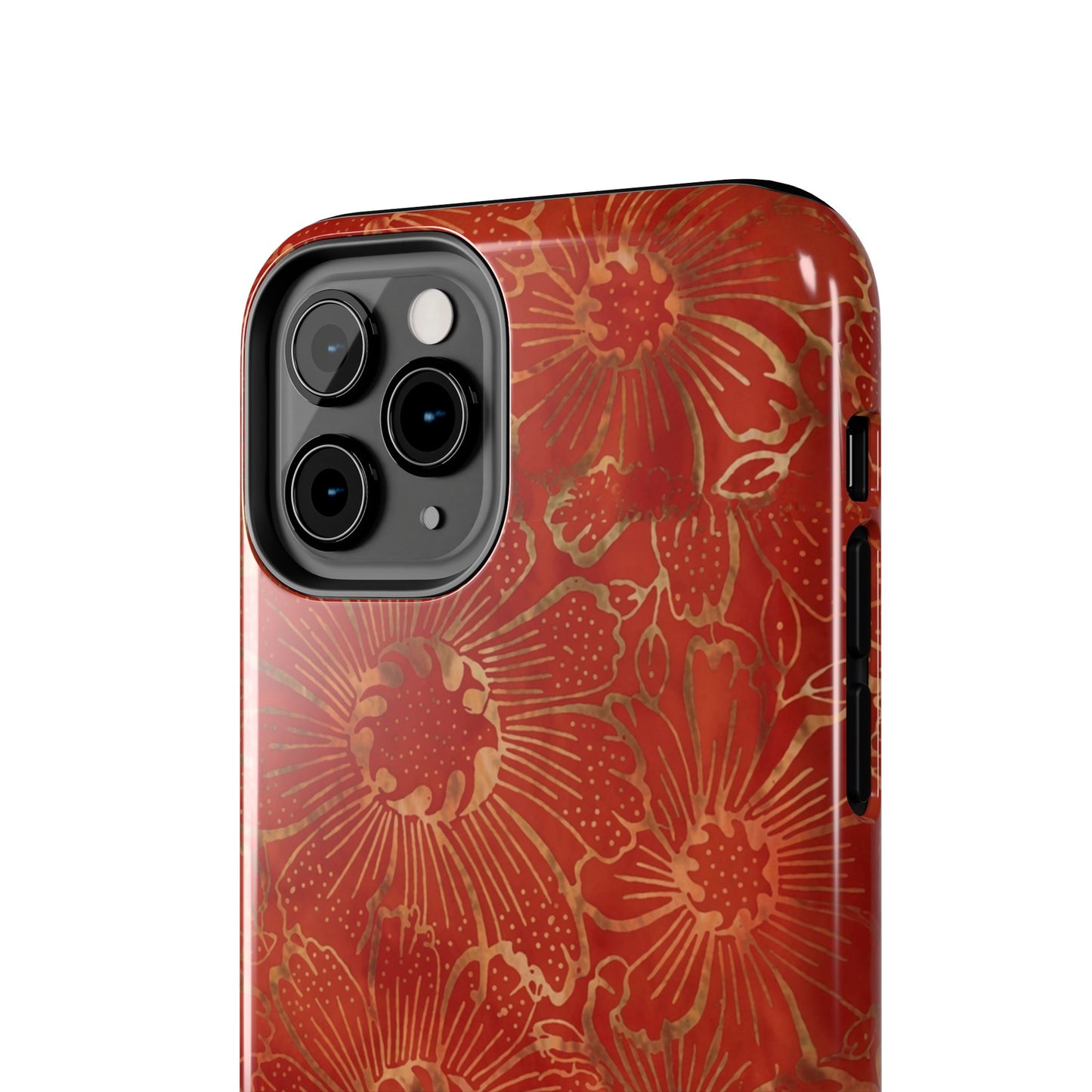 Radiant Red Florals - Protective Phone Case