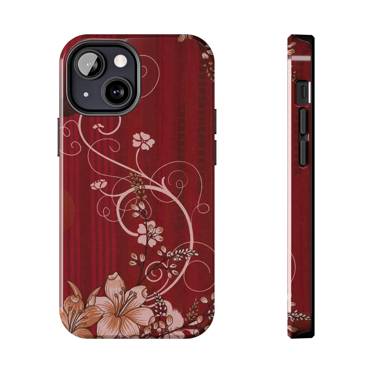 Crimson Bloom - Protective Phone Case