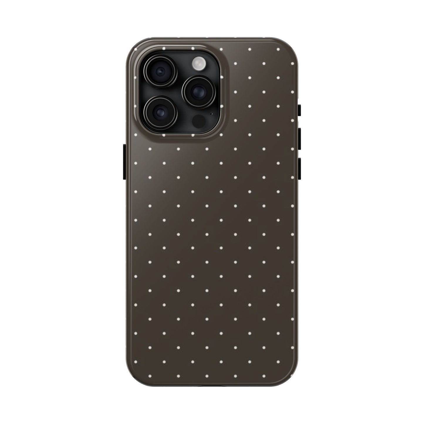 Brown Mini Polka Dot - Protective Phone Case