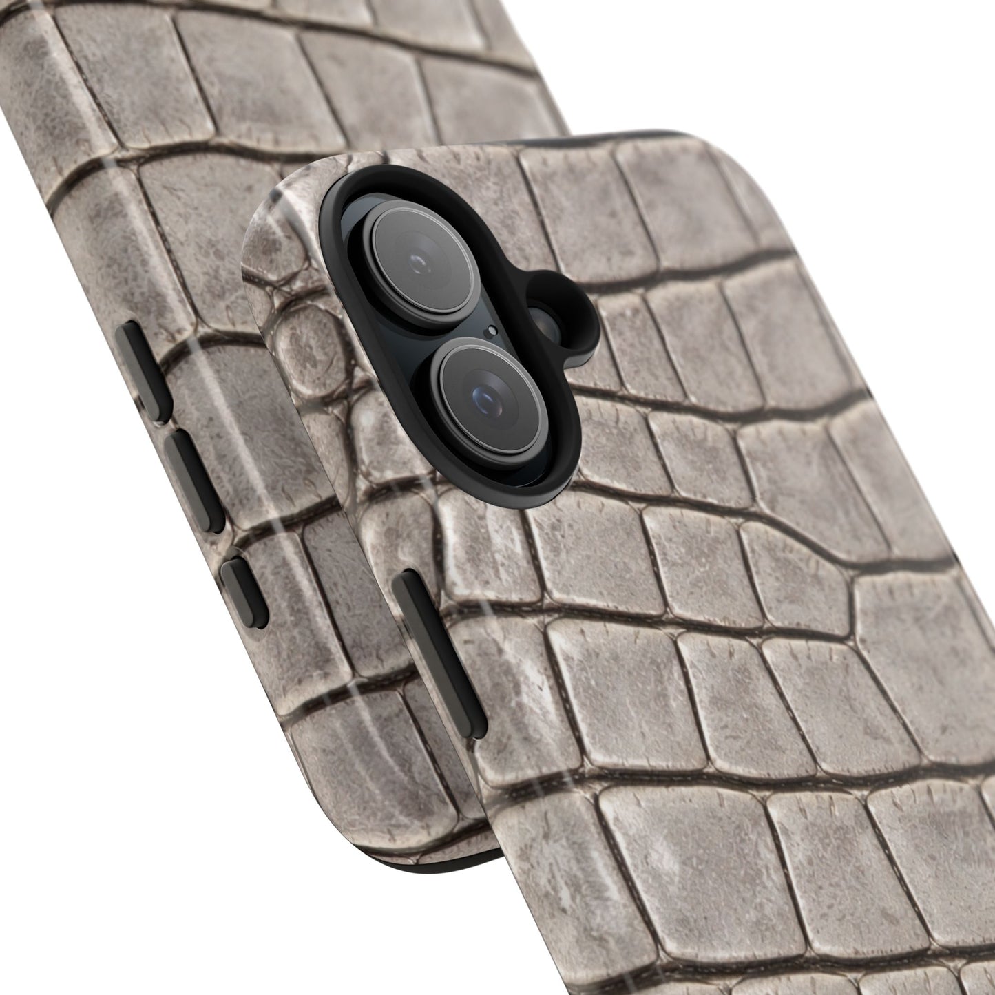 2000s Grey Crocodile - Protective Phone Case