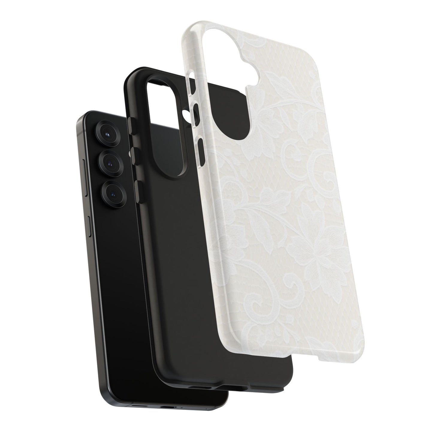 White Lace - Protective Phone Case