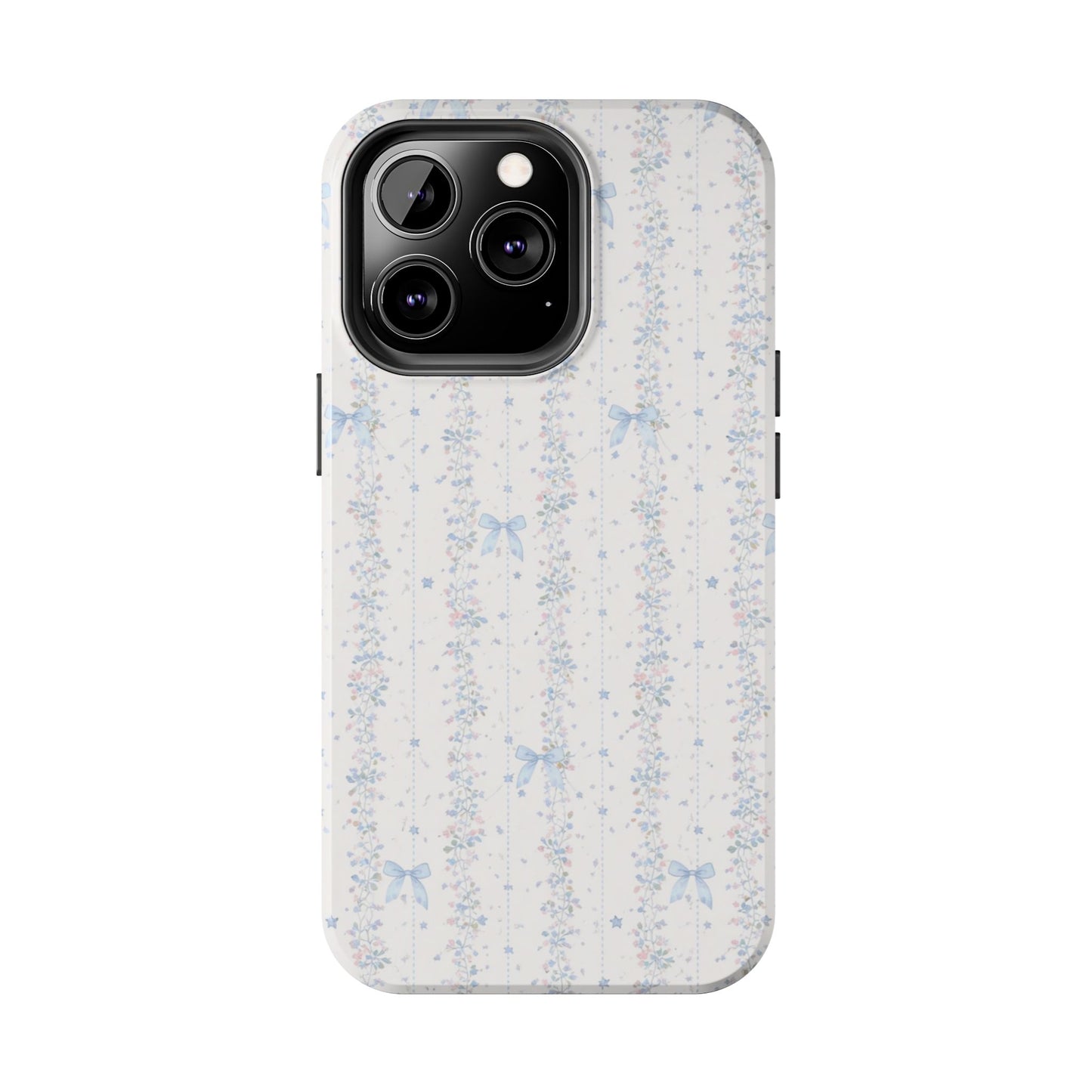 Bows and Stripes - Protective Phone Case