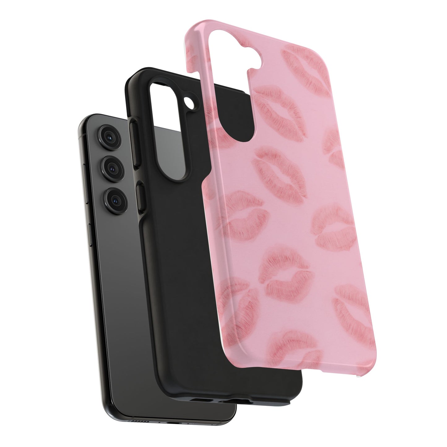 Pink Rosy Kisses - Protective Phone Case