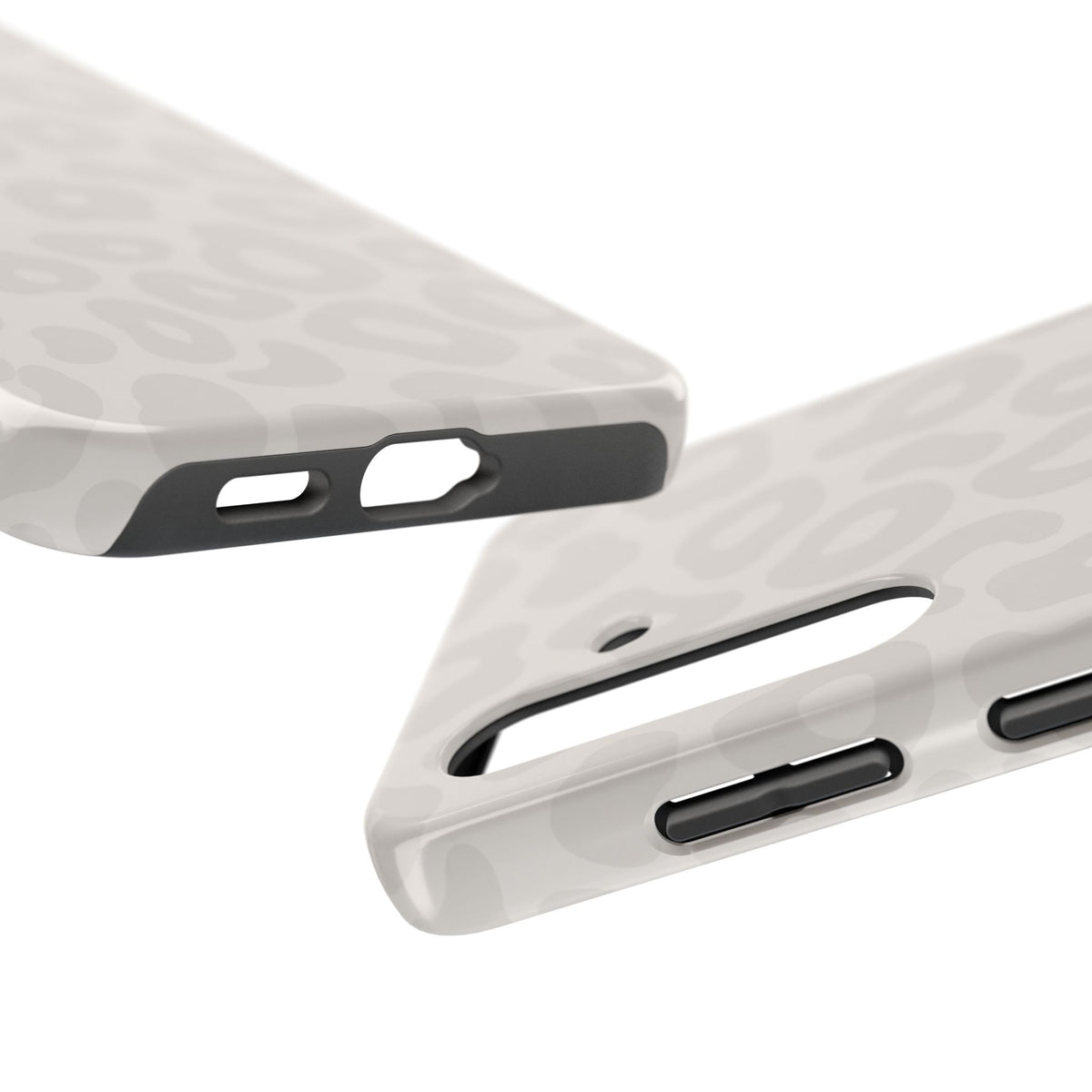Beige Leopard Tough Phone Case – Protective Animal Print Phone Cover