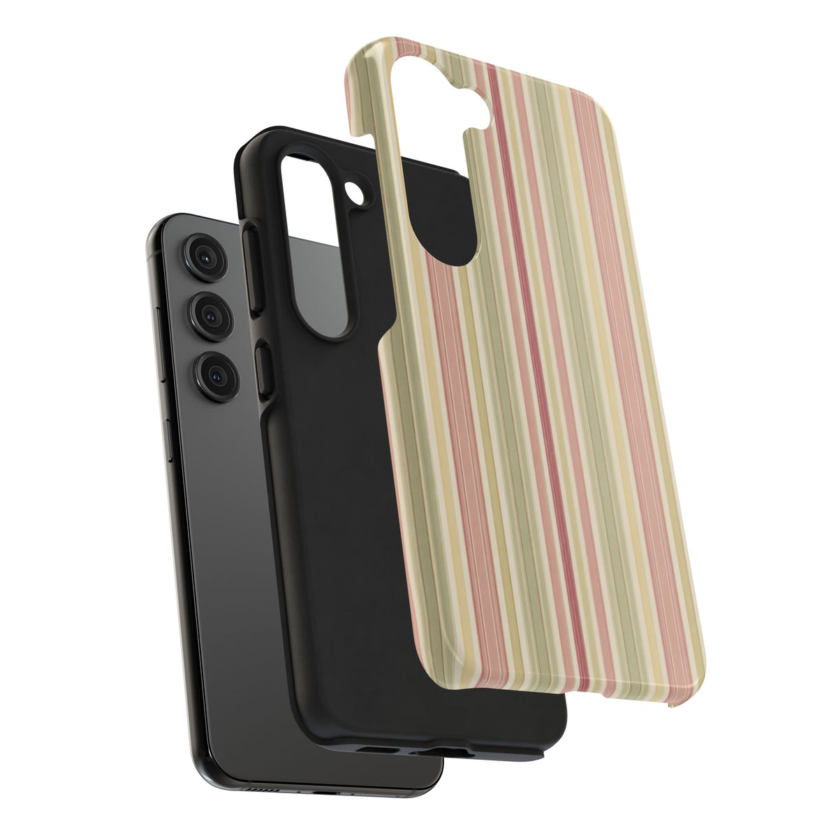 Rosewood Stripe - Protective Phone Case